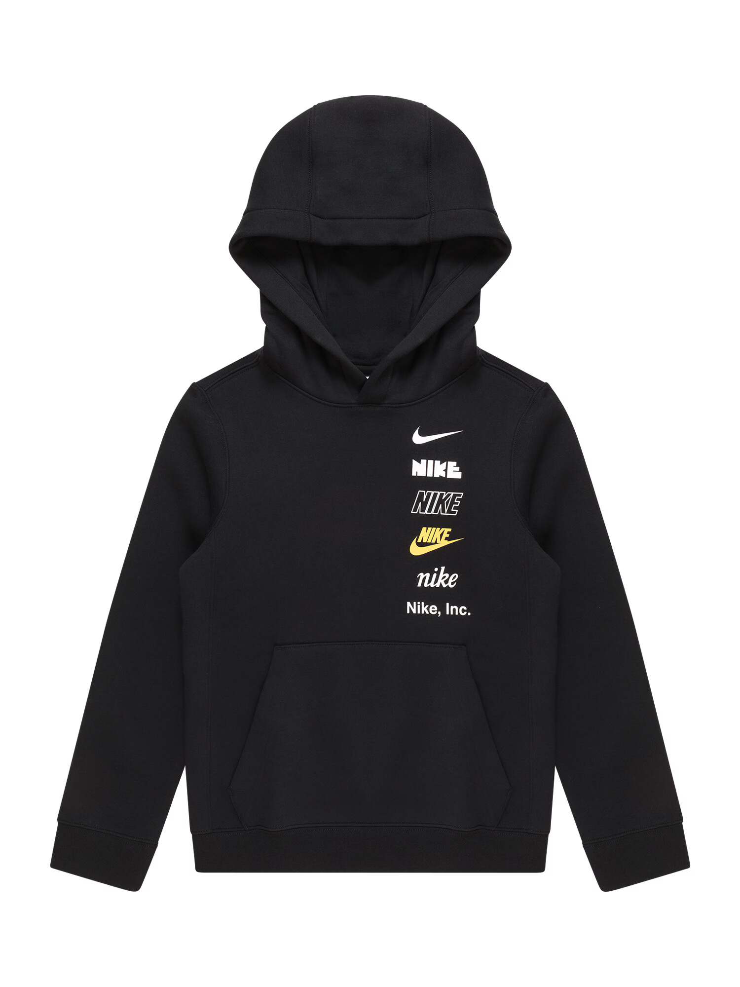 Nike Sportswear Μπλούζα φούτερ χρυσοκίτρινο / μαύρο / λευκό - Pepit.gr