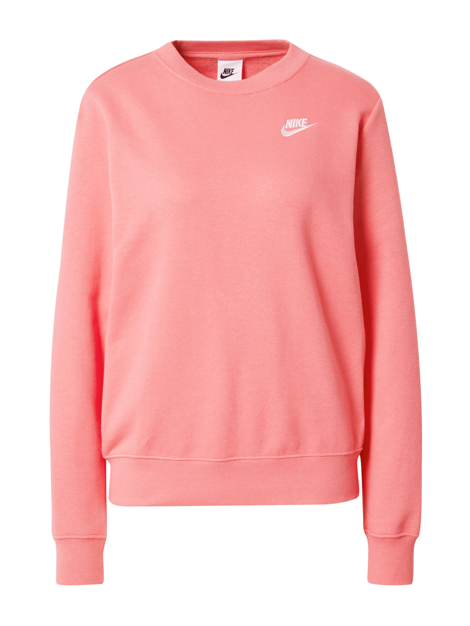 Nike Sportswear Μπλούζα φούτερ 'Club Fleece' κοραλί / λευκό - Pepit.gr