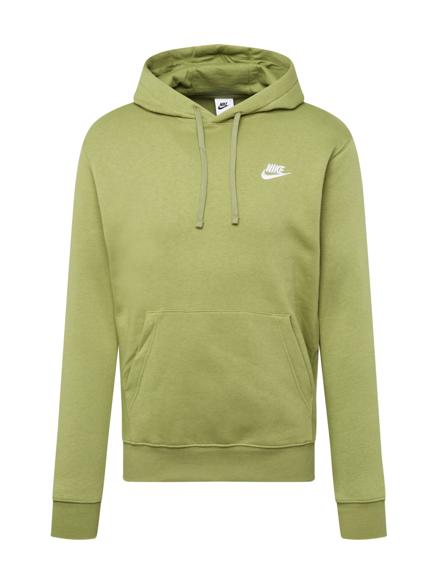 Nike Sportswear Μπλούζα φούτερ 'Club Fleece' λαδί / λευκό - Pepit.gr