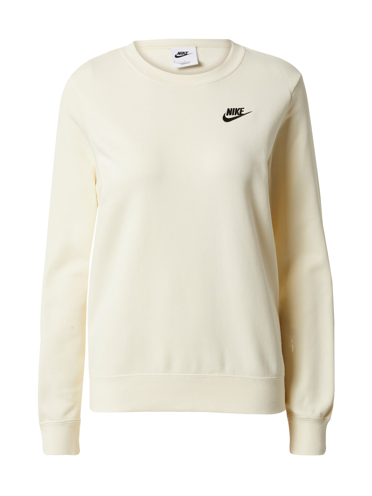 Nike Sportswear Μπλούζα φούτερ μπεζ / μαύρο - Pepit.gr