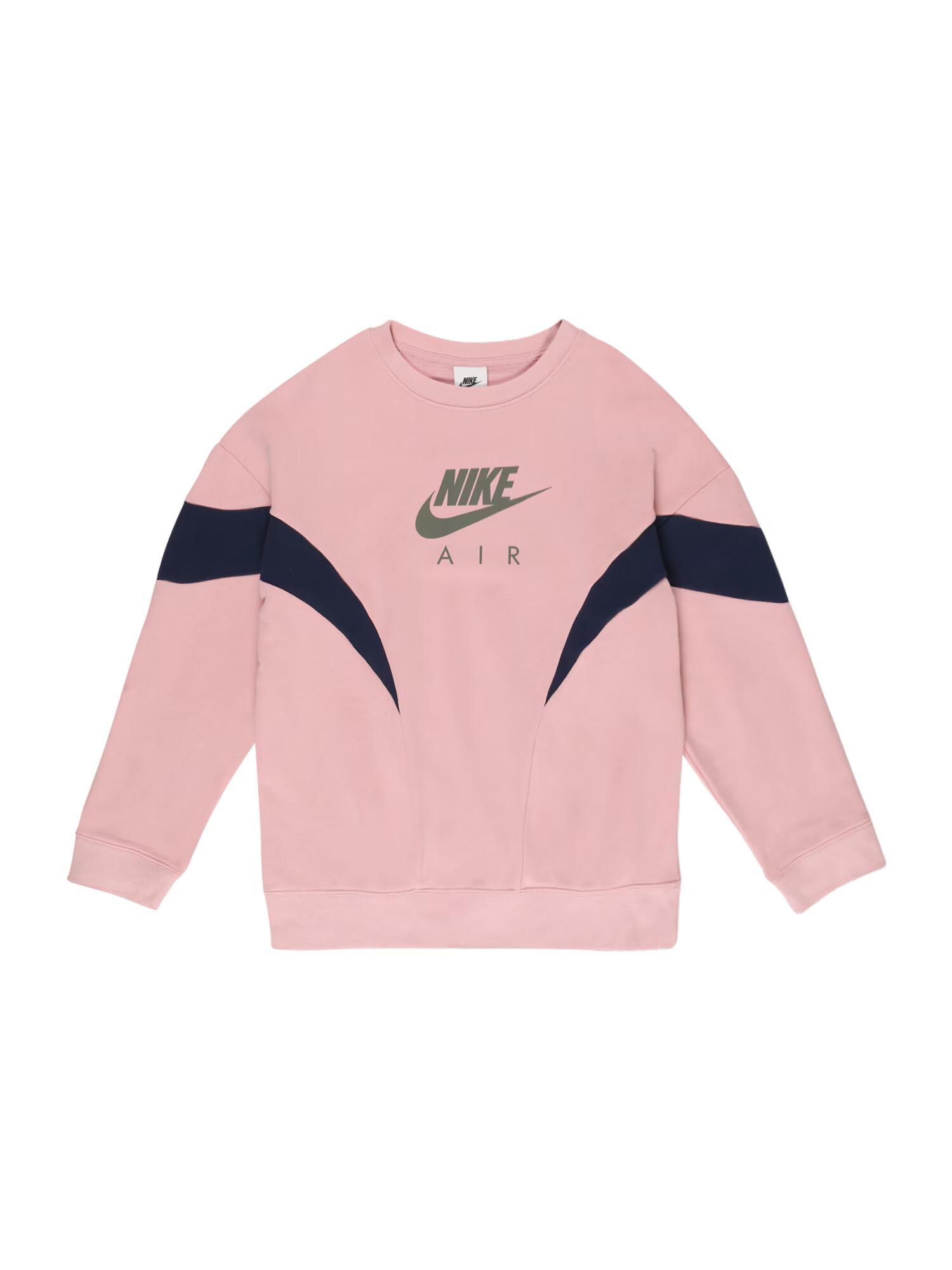 Nike Sportswear Μπλούζα φούτερ μπλε νύχτας / γκρι βασάλτη / ρόδινο - Pepit.gr