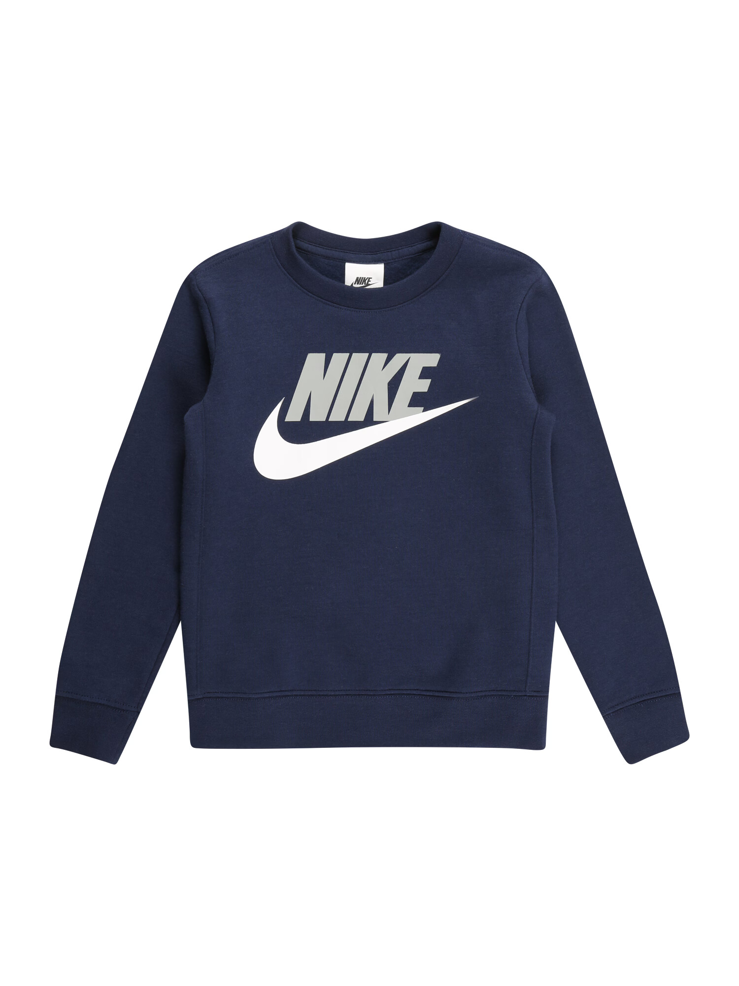 Nike Sportswear Μπλούζα φούτερ ναυτικό μπλε / ανοικτό γκρι / λευκό - Pepit.gr