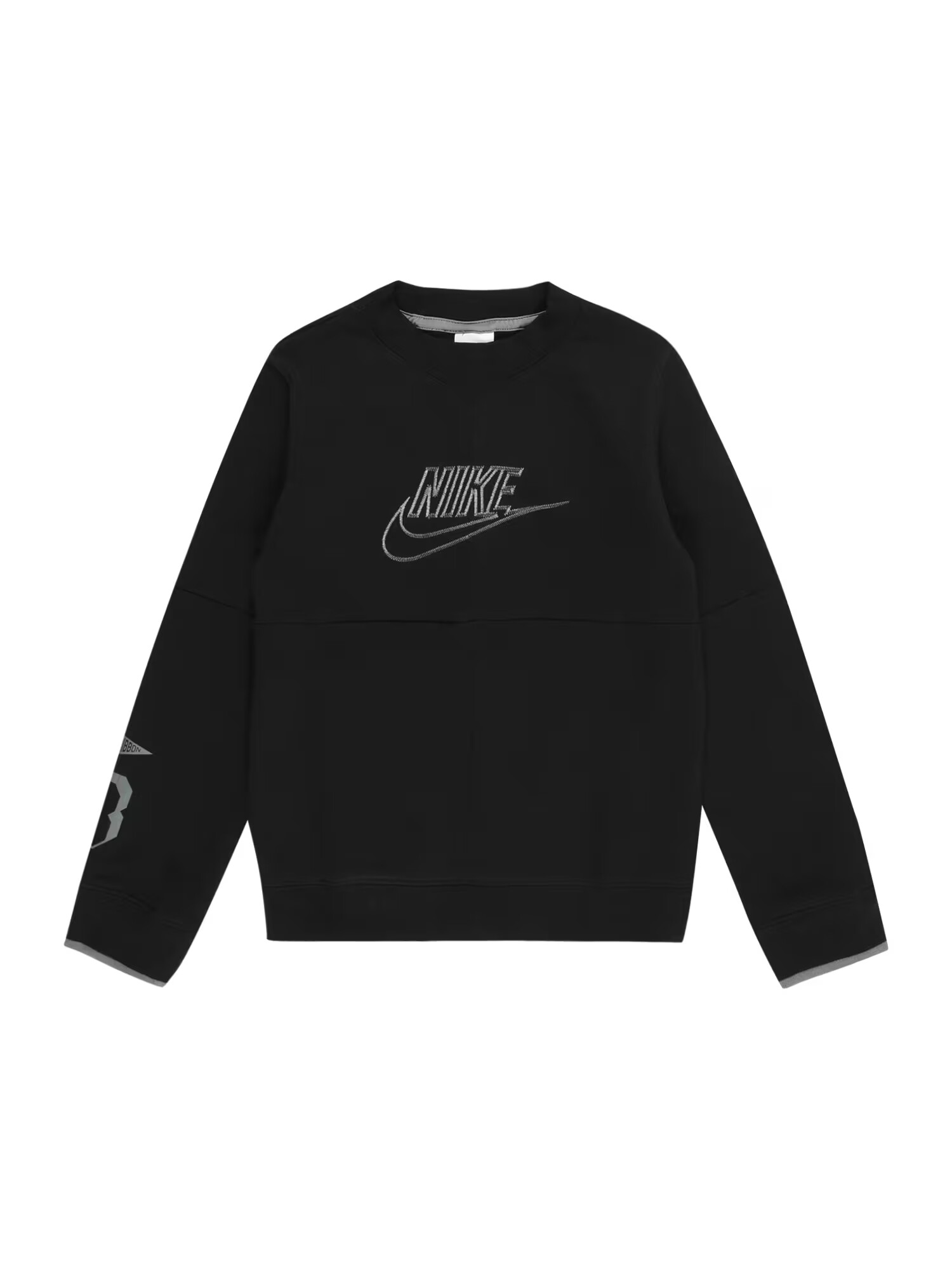 Nike Sportswear Μπλούζα φούτερ πέτρα / μαύρο - Pepit.gr