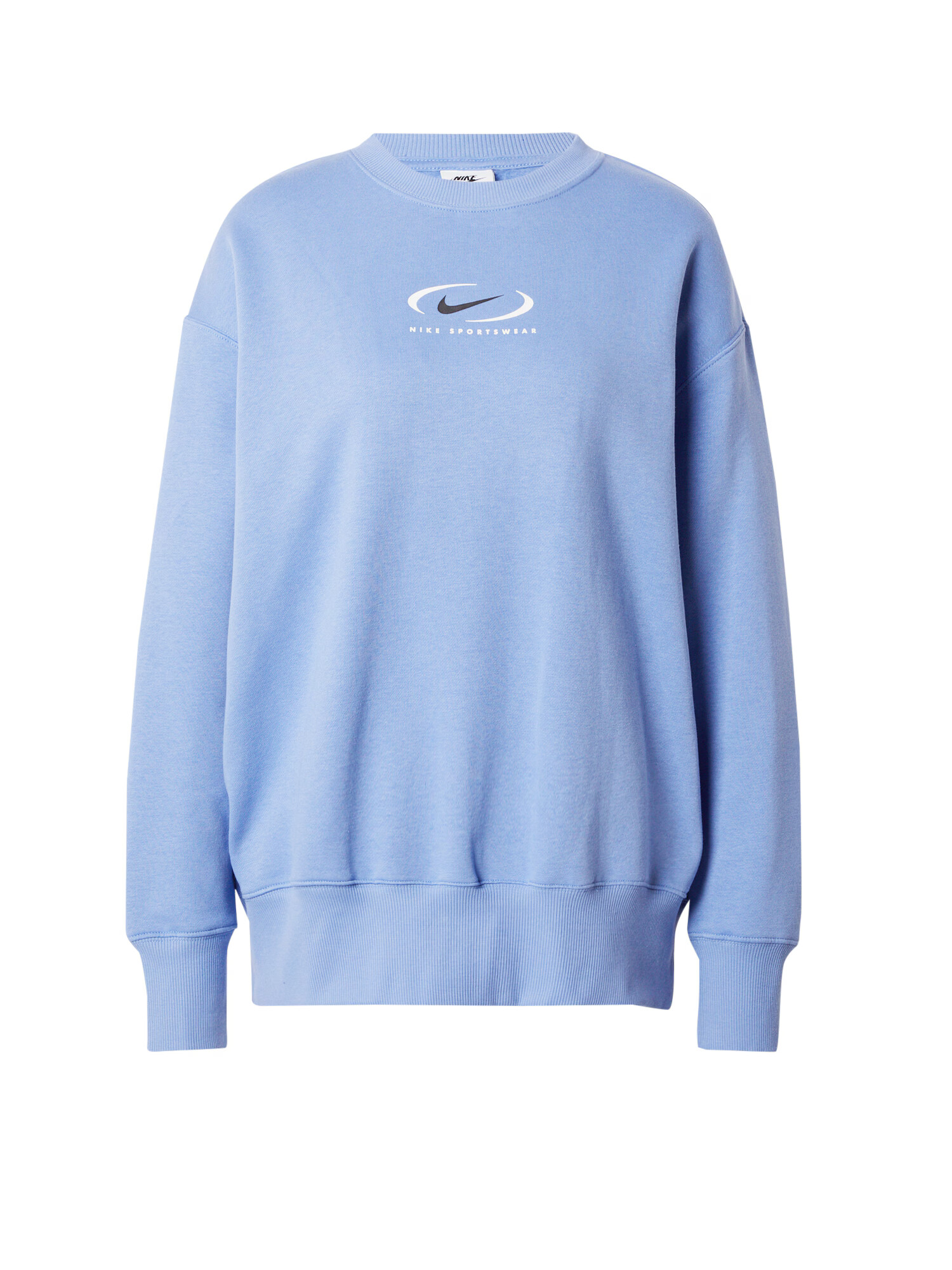 Nike Sportswear Μπλούζα φούτερ 'PHOENIX FLEECE' μπλε περιστεριού / μαύρο / λευκό - Pepit.gr