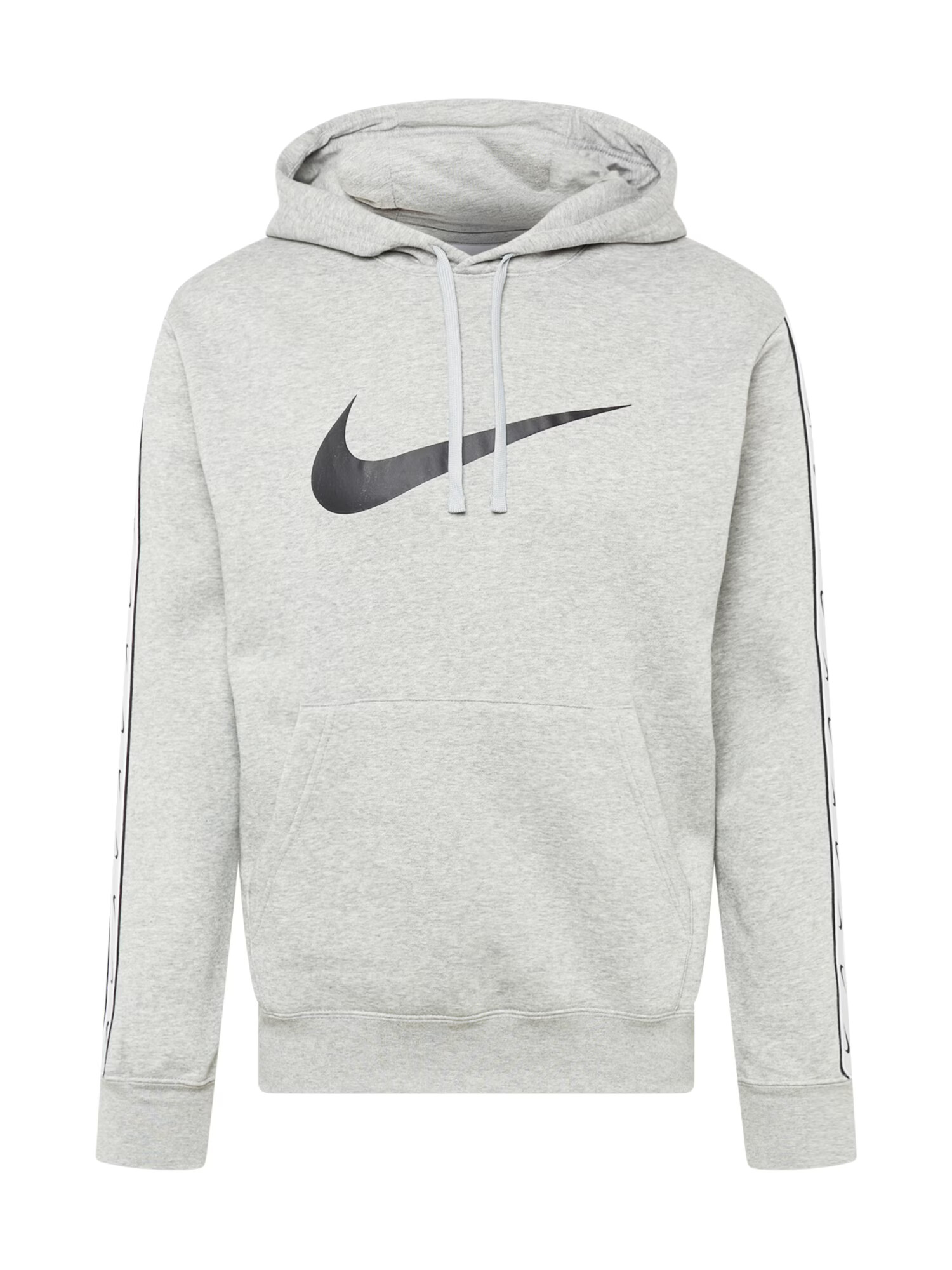 Nike Sportswear Μπλούζα φούτερ 'REPEAT' γκρι μελανζέ / μαύρο / λευκό - Pepit.gr