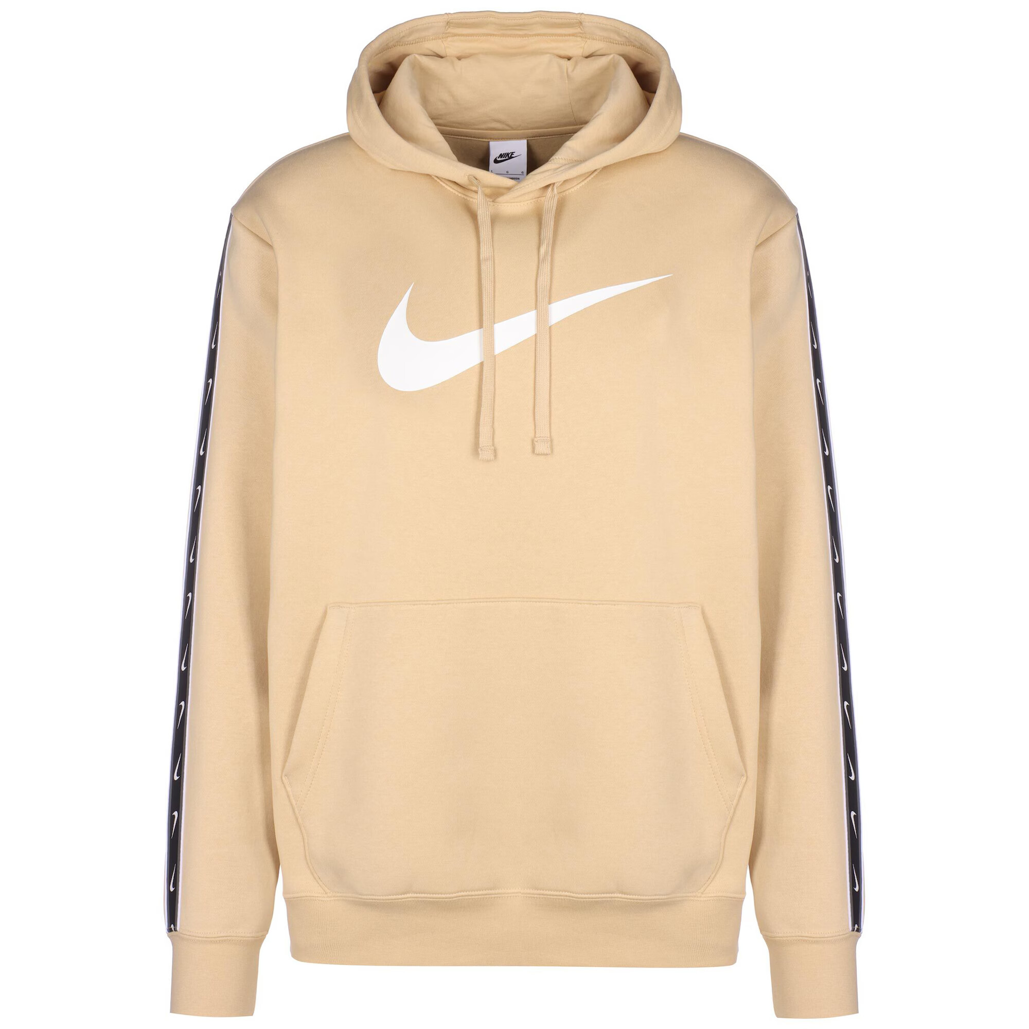 Nike Sportswear Μπλούζα φούτερ 'REPEAT' μπεζ / μαύρο / λευκό - Pepit.gr