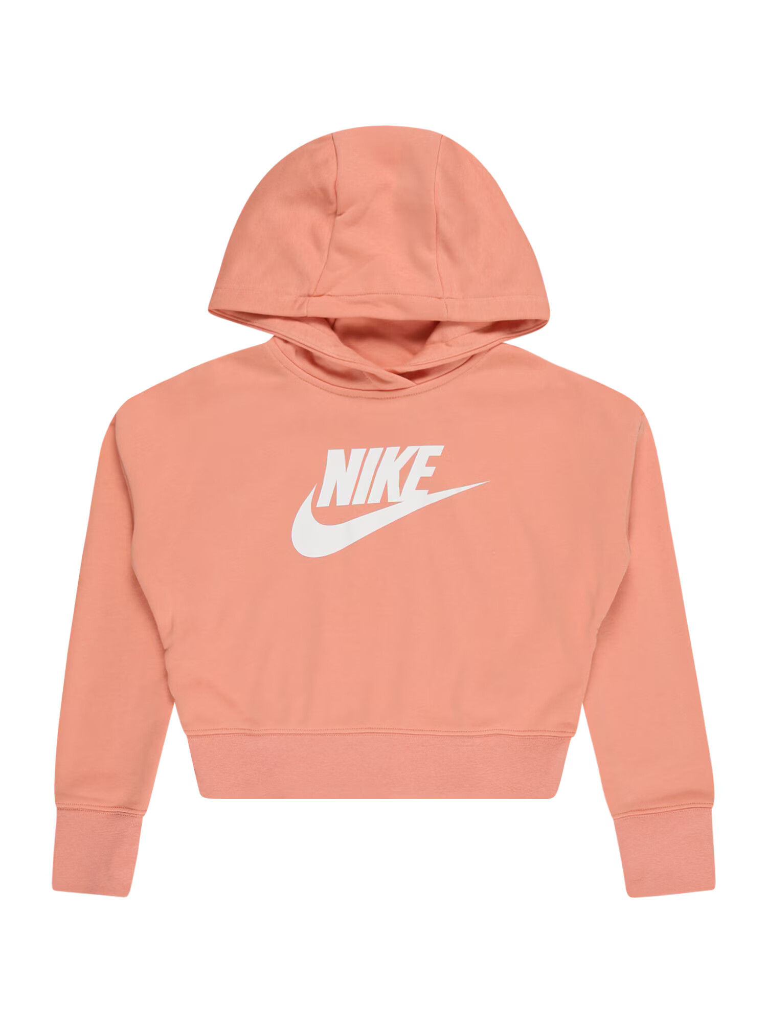 Nike Sportswear Μπλούζα φούτερ ροδακινί / λευκό - Pepit.gr