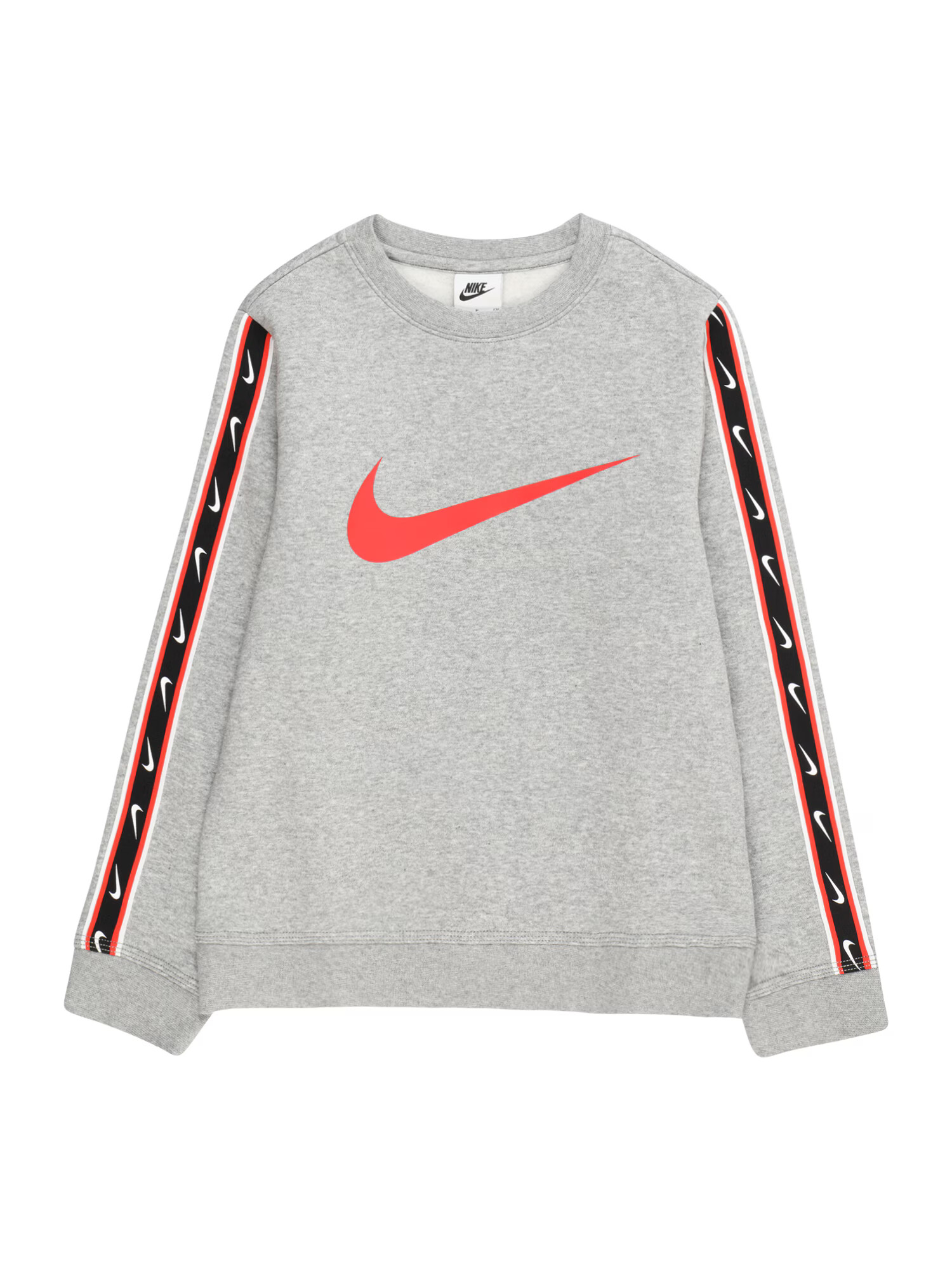 Nike Sportswear Μπλούζα φούτερ σκούρο γκρι / έντονο κόκκινο / μαύρο / λευκό - Pepit.gr