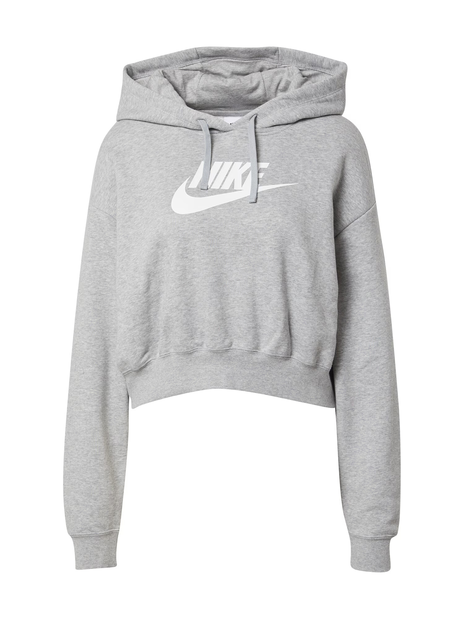 Nike Sportswear Μπλούζα φούτερ γκρι μελανζέ / λευκό - Pepit.gr