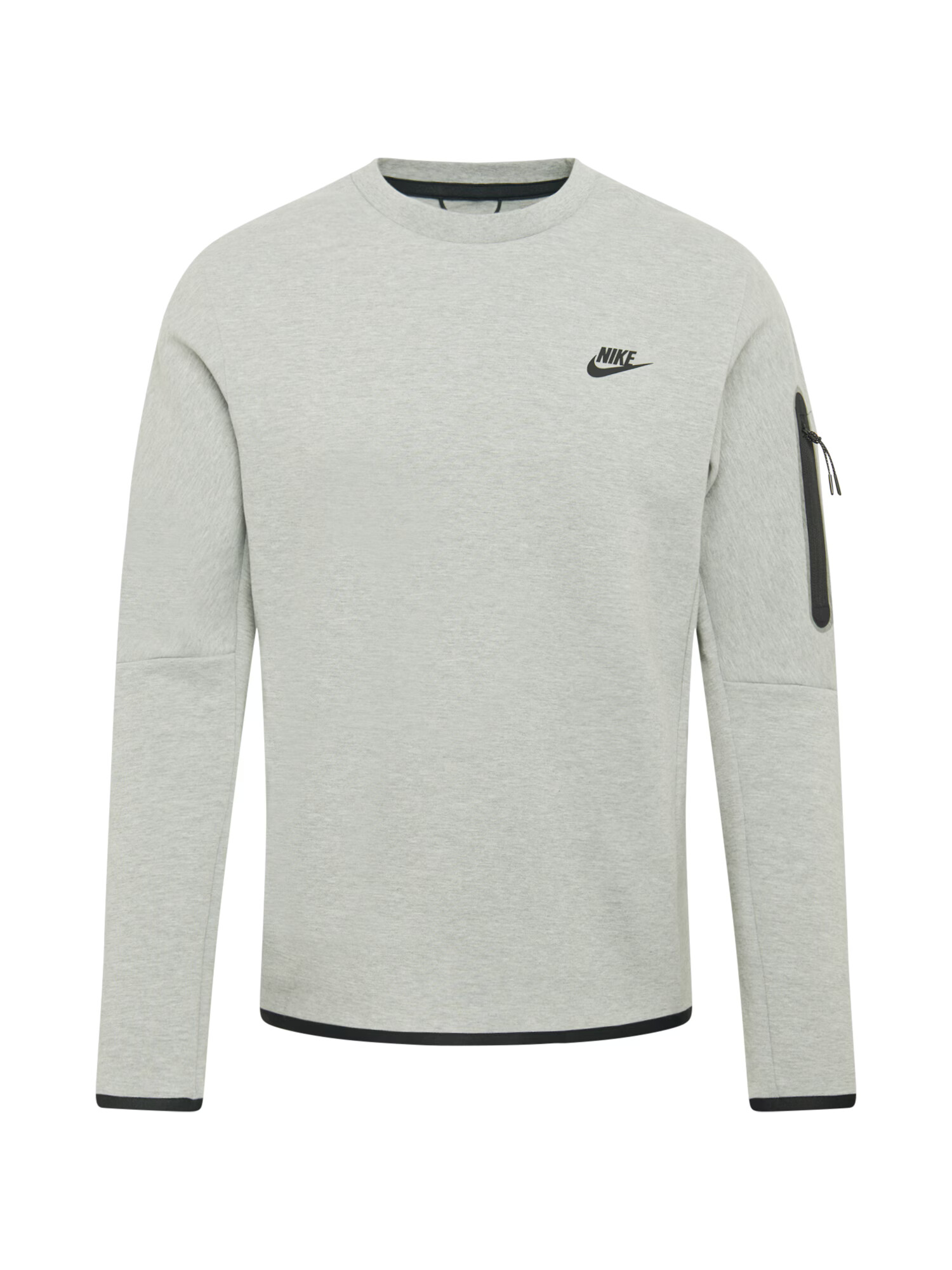 Nike Sportswear Μπλούζα φούτερ 'Tech Fleece' ανοικτό γκρι / μαύρο - Pepit.gr