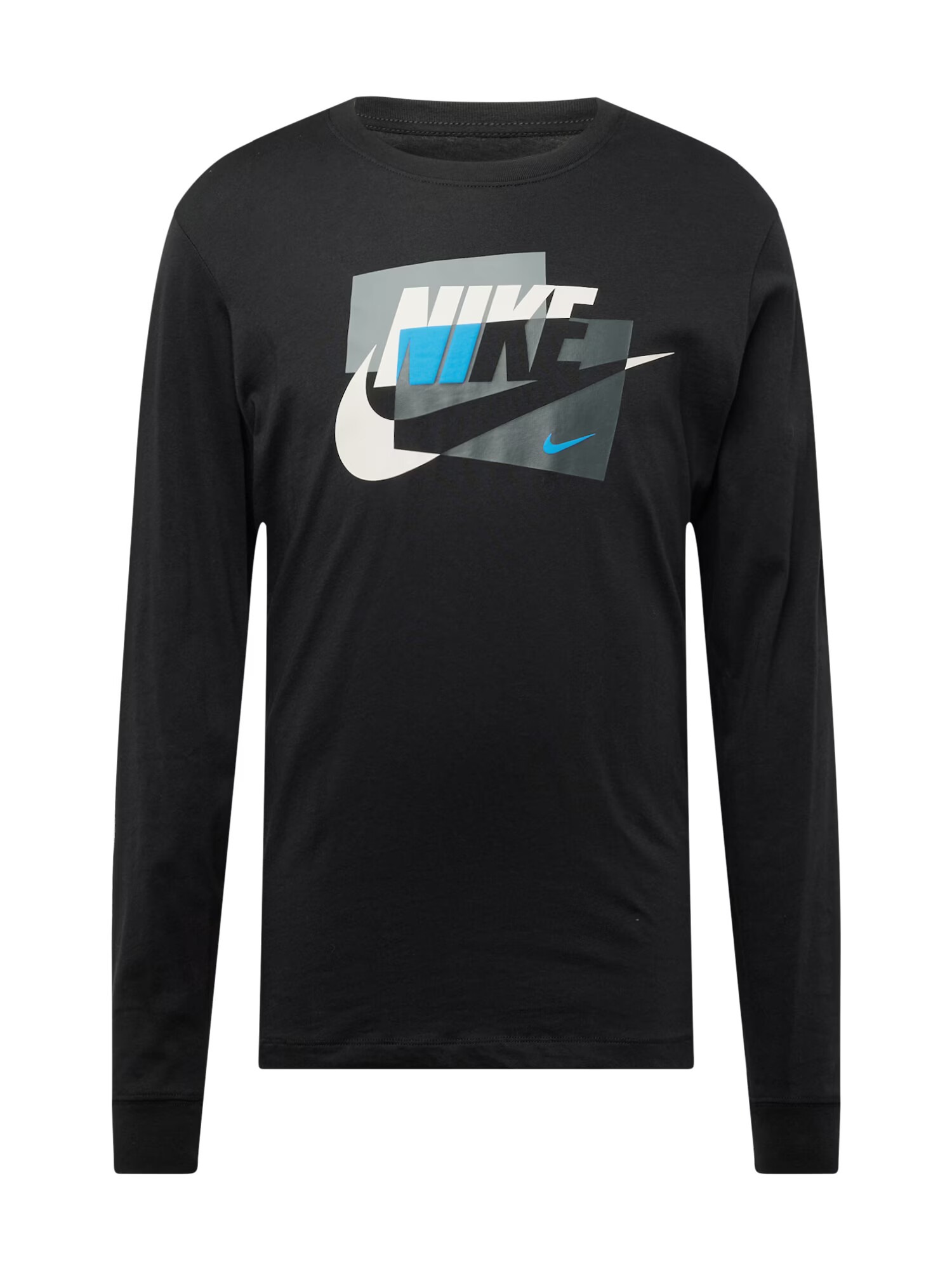 Nike Sportswear Μπλουζάκι 'CONNECT' γαλάζιο / γκρι / μαύρο / λευκό - Pepit.gr