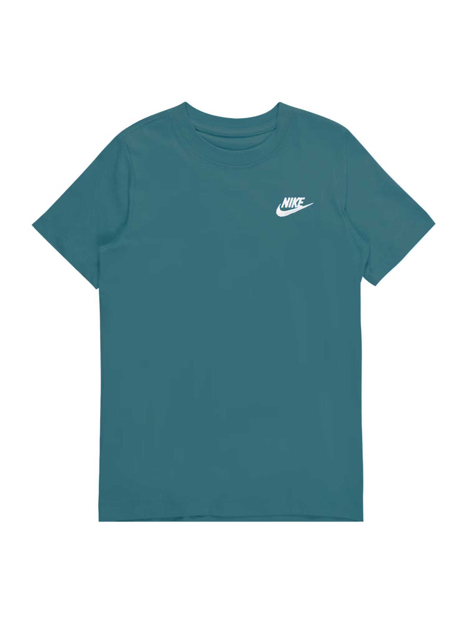 Nike Sportswear Μπλουζάκι 'FUTURA' πετρόλ / λευκό - Pepit.gr