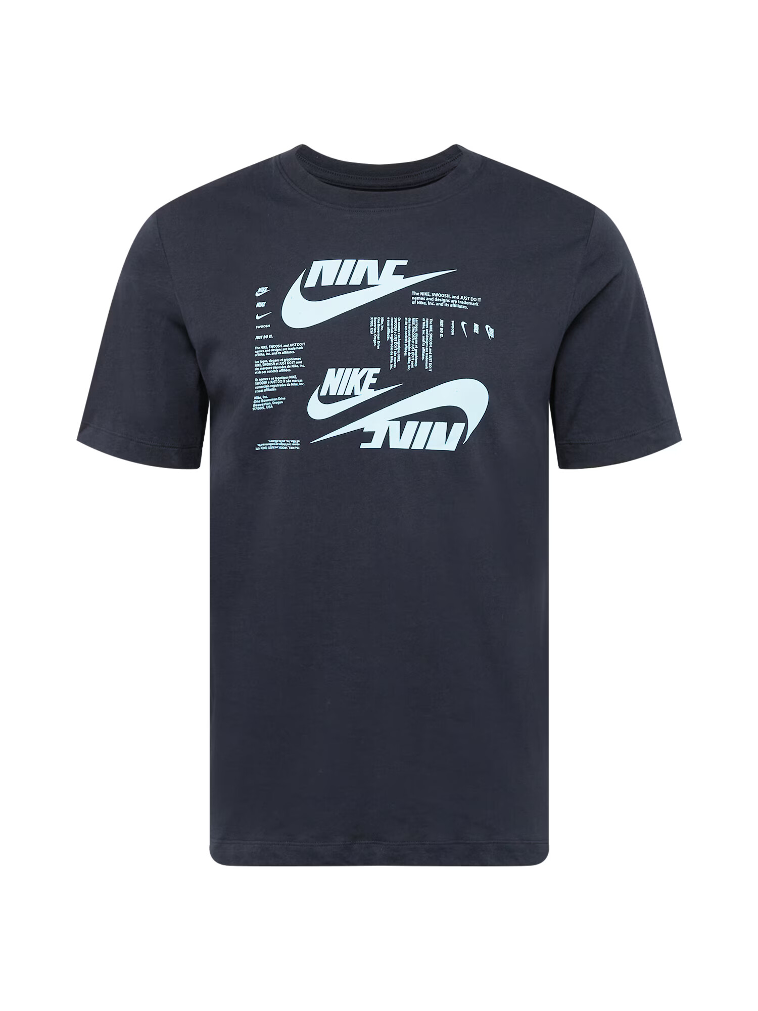 Nike Sportswear Μπλουζάκι γαλάζιο / μαύρο - Pepit.gr