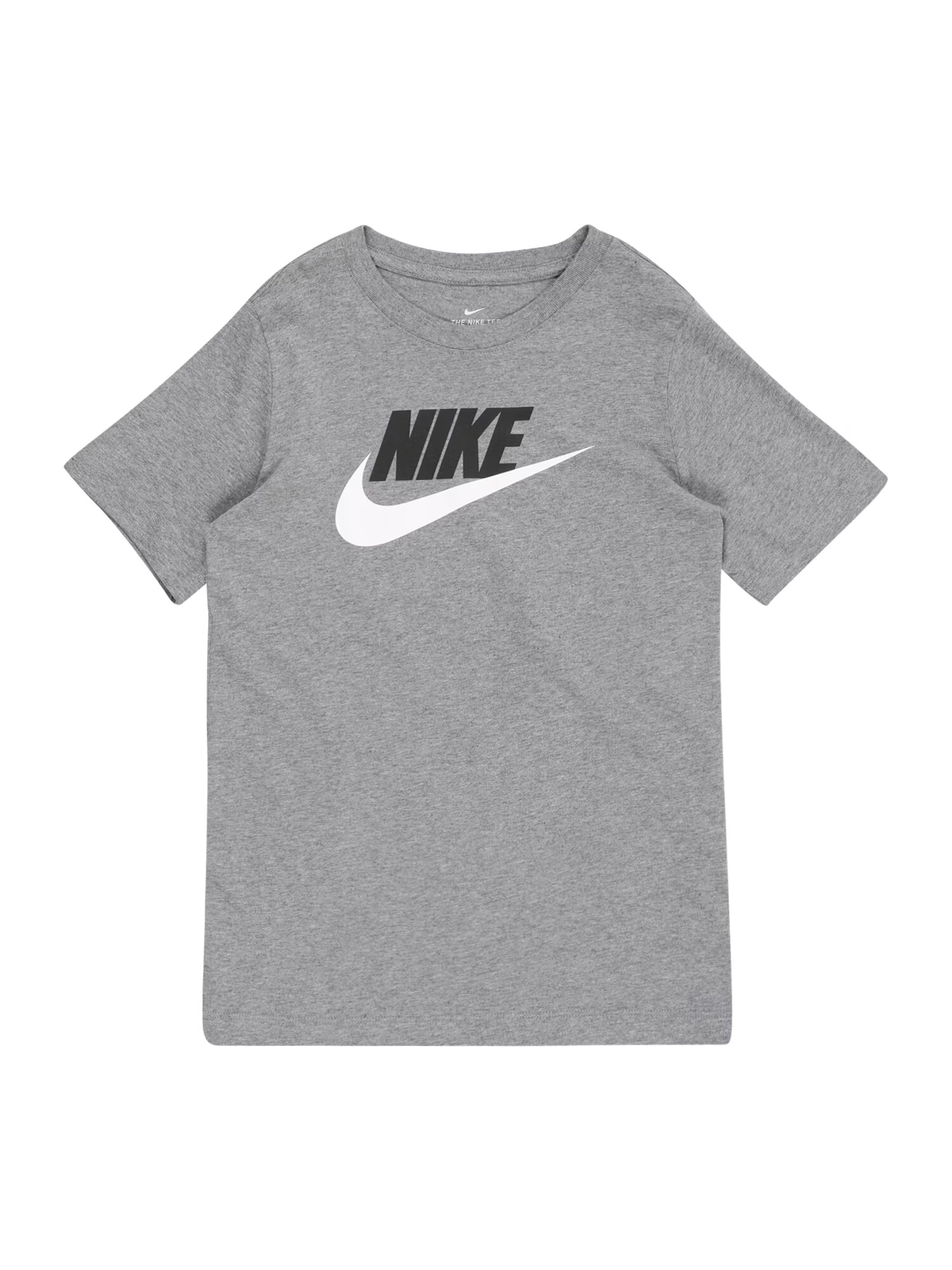 Nike Sportswear Μπλουζάκι γκρι μελανζέ / μαύρο / λευκό - Pepit.gr