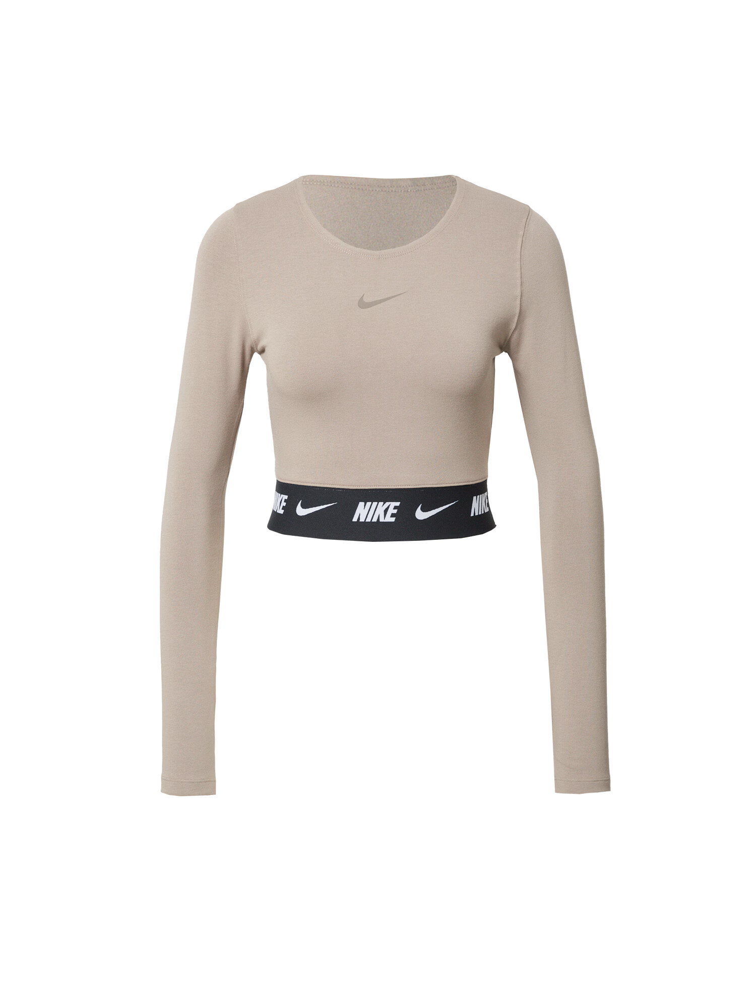 Nike Sportswear Μπλουζάκι γκριζομπέζ / μαύρο / λευκό - Pepit.gr