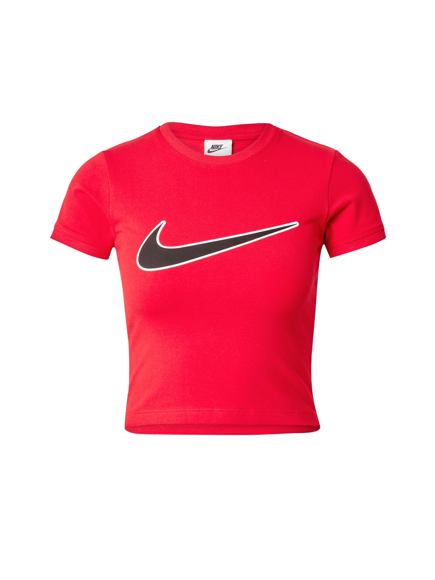 Nike Sportswear Μπλουζάκι κόκκινο φωτιάς / μαύρο / λευκό - Pepit.gr