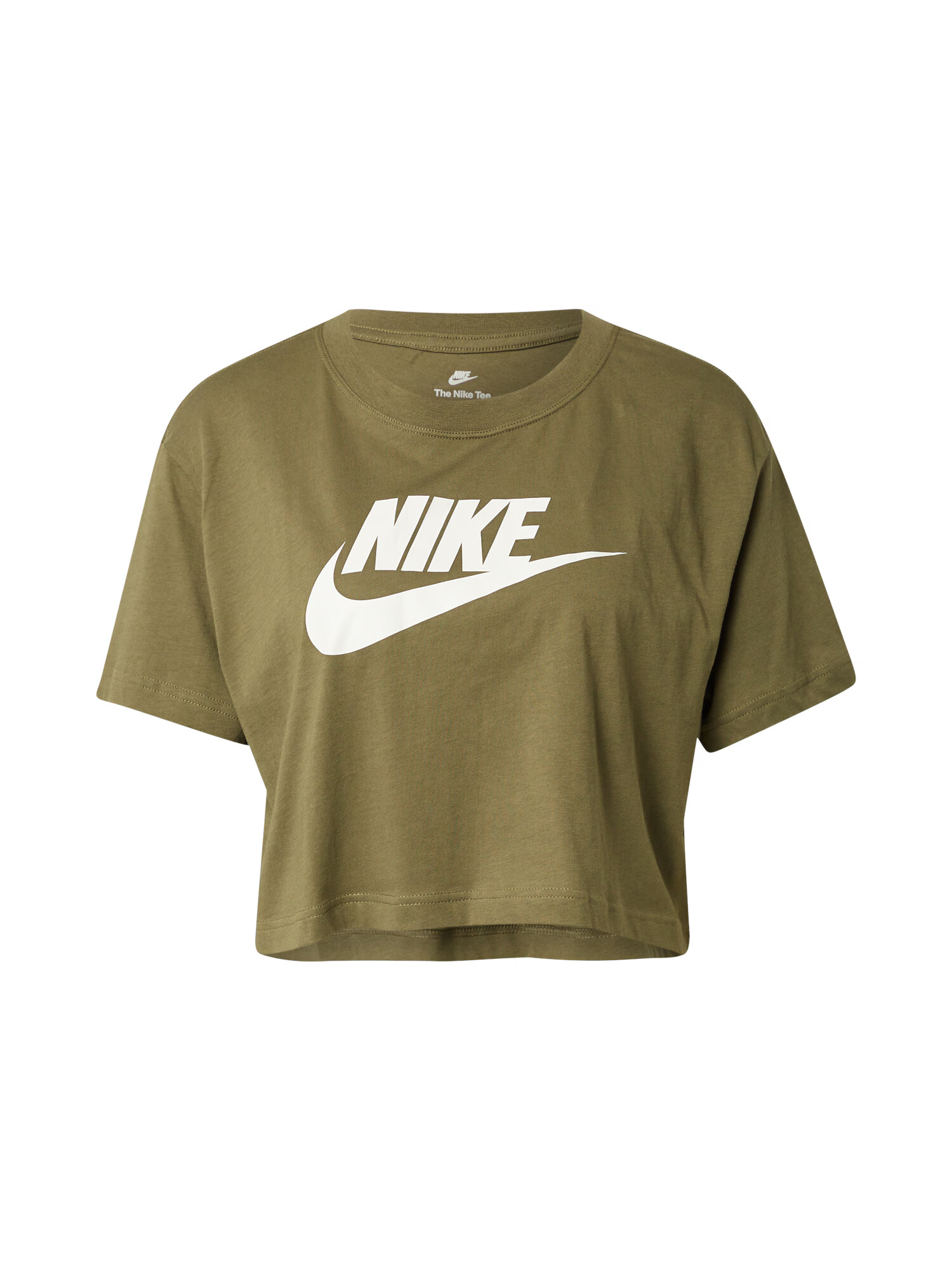 Nike Sportswear Μπλουζάκι λαδί / λευκό - Pepit.gr