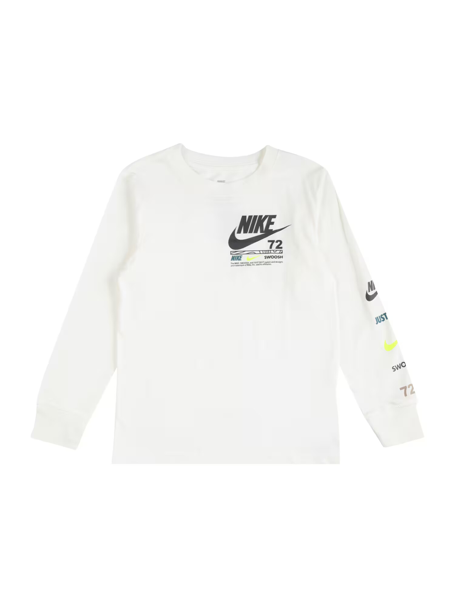 Nike Sportswear Μπλουζάκι λάιμ / πετρόλ / μαύρο / offwhite - Pepit.gr