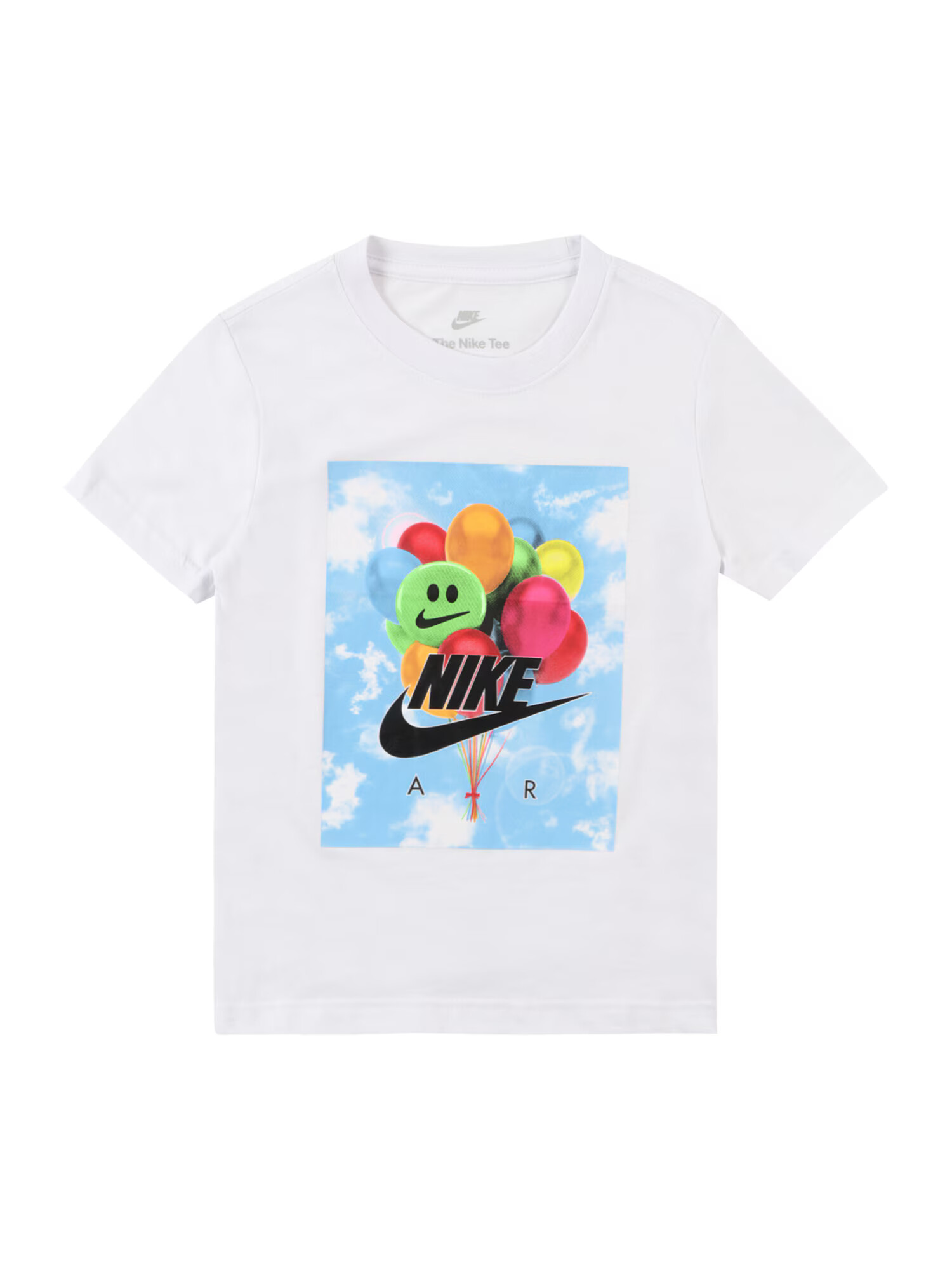 Nike Sportswear Μπλουζάκι μπλε ουρανού / ανοικτό πράσινο / μαύρο / λευκό - Pepit.gr