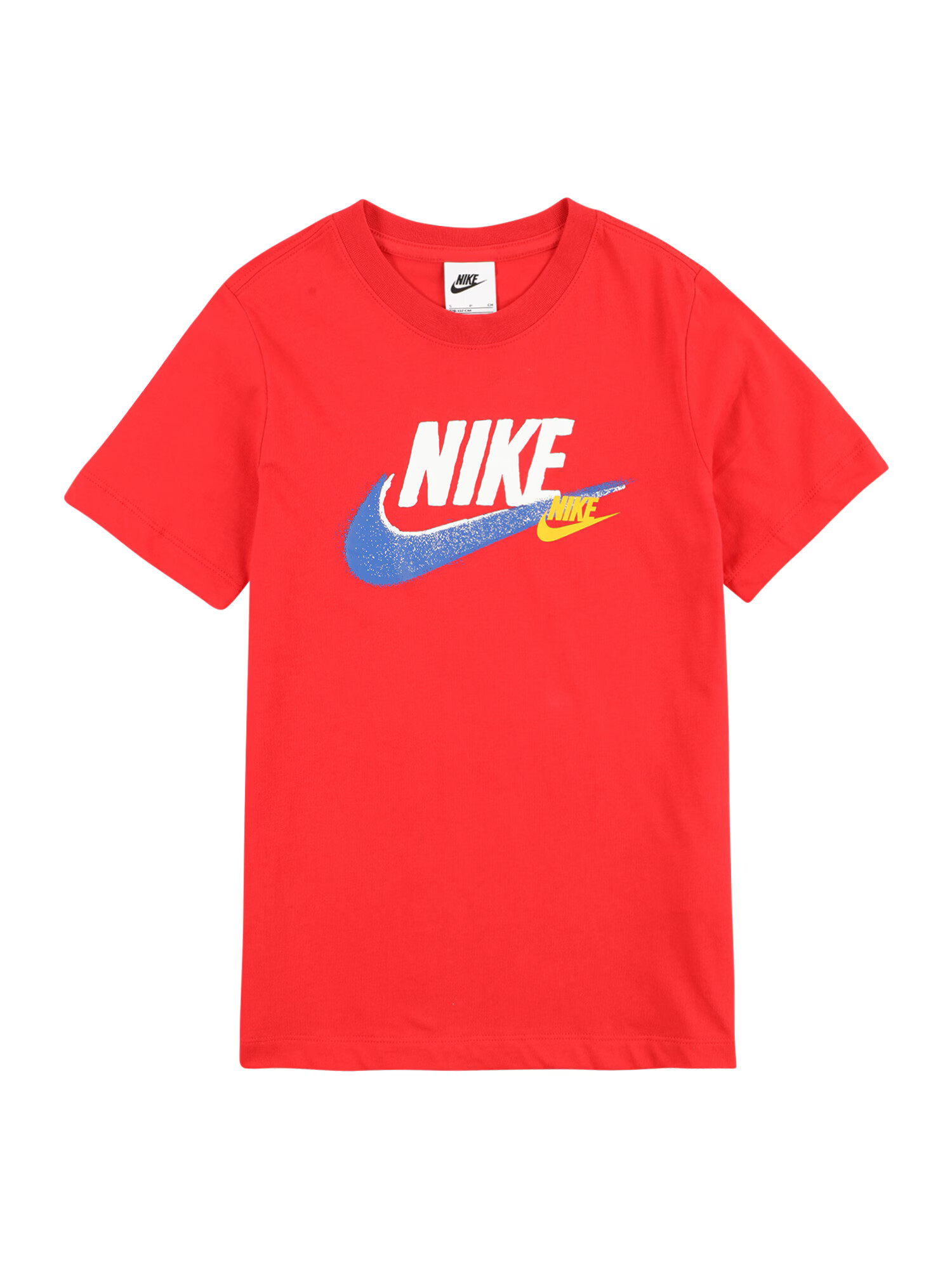 Nike Sportswear Μπλουζάκι μπλε ουρανού / λάιμ / ανοικτό κόκκινο / λευκό - Pepit.gr