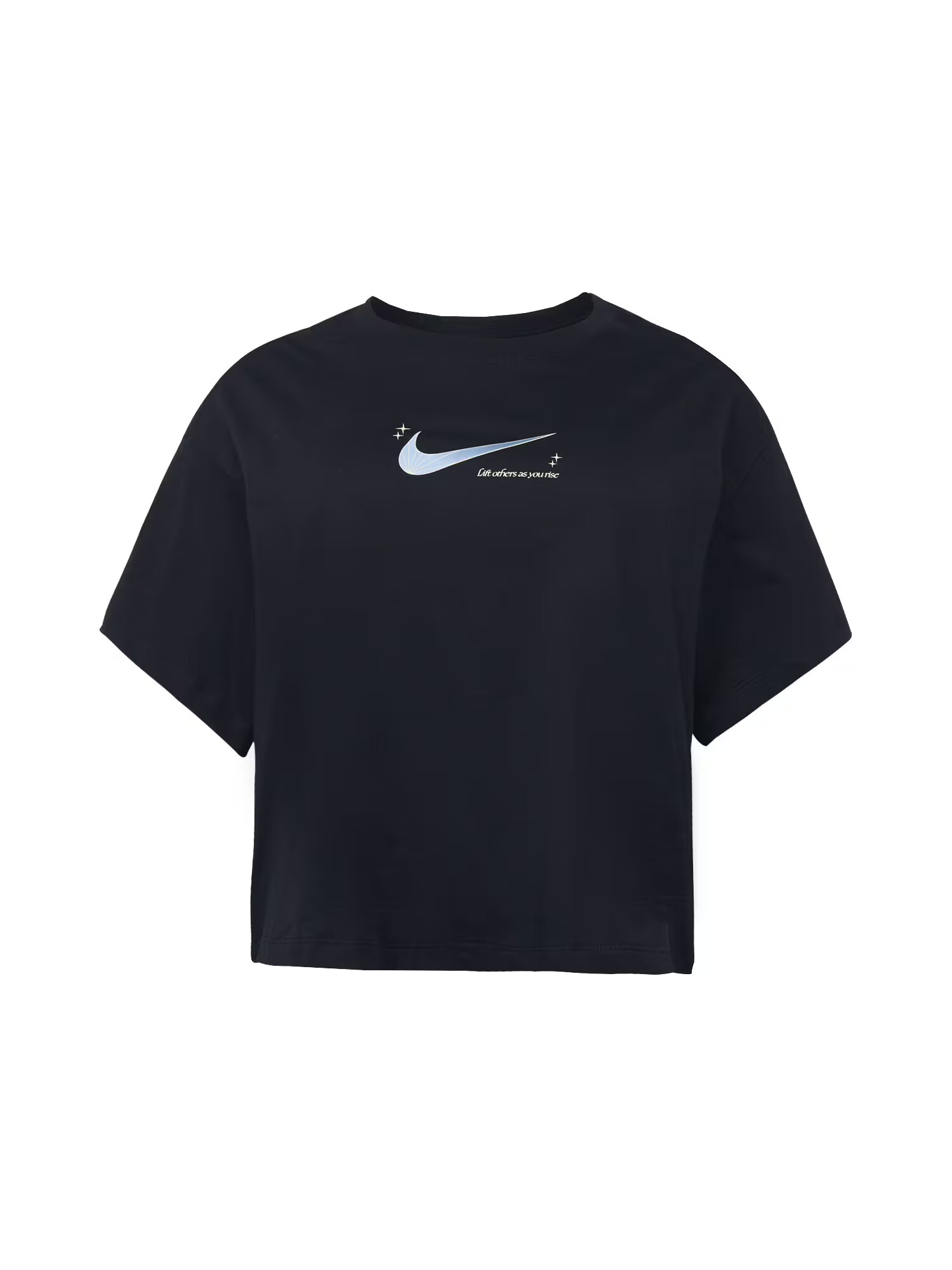 Nike Sportswear Μπλουζάκι μπλε περιστεριού / μαύρο / λευκό - Pepit.gr