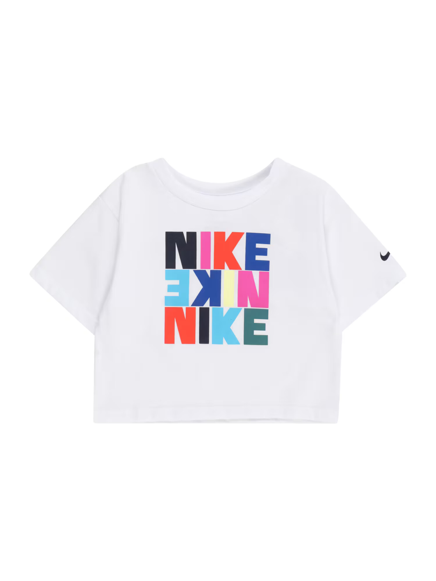 Nike Sportswear Μπλουζάκι μπλε / σκούρο πορτοκαλί / ροζ / λευκό - Pepit.gr