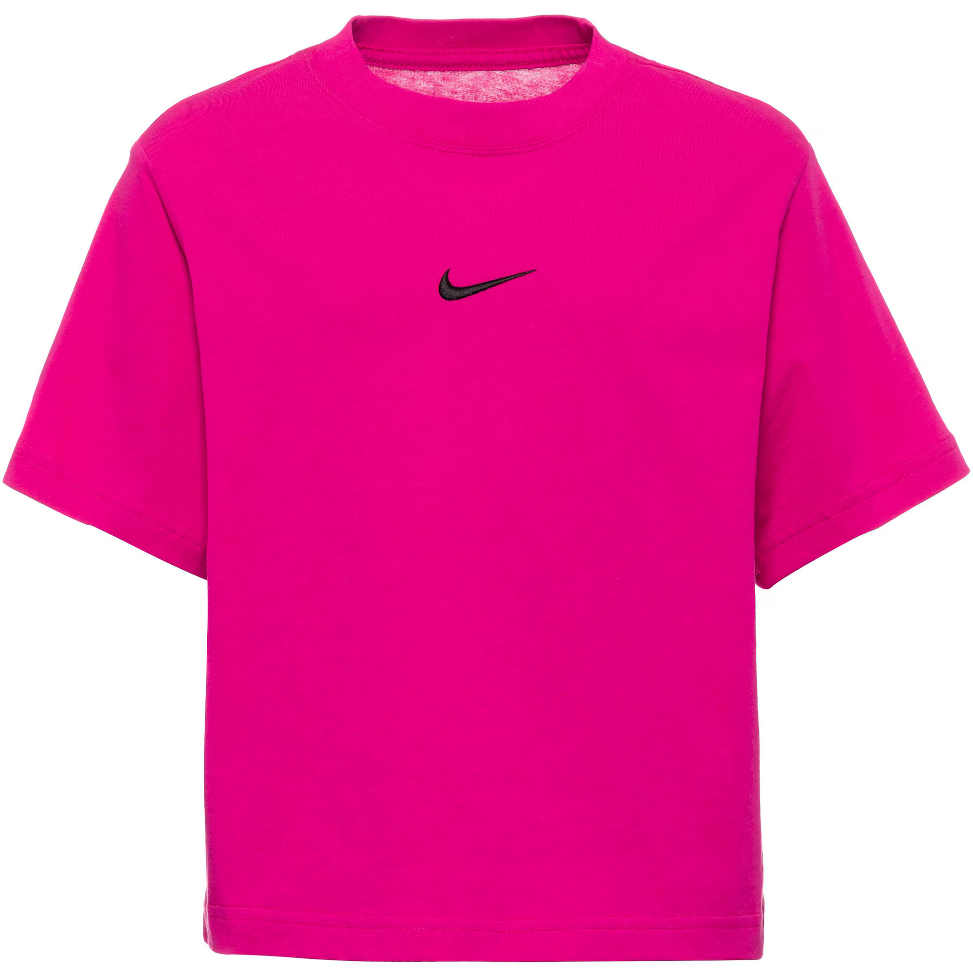 Nike Sportswear Λειτουργικό μπλουζάκι φούξια / μαύρο - Pepit.gr