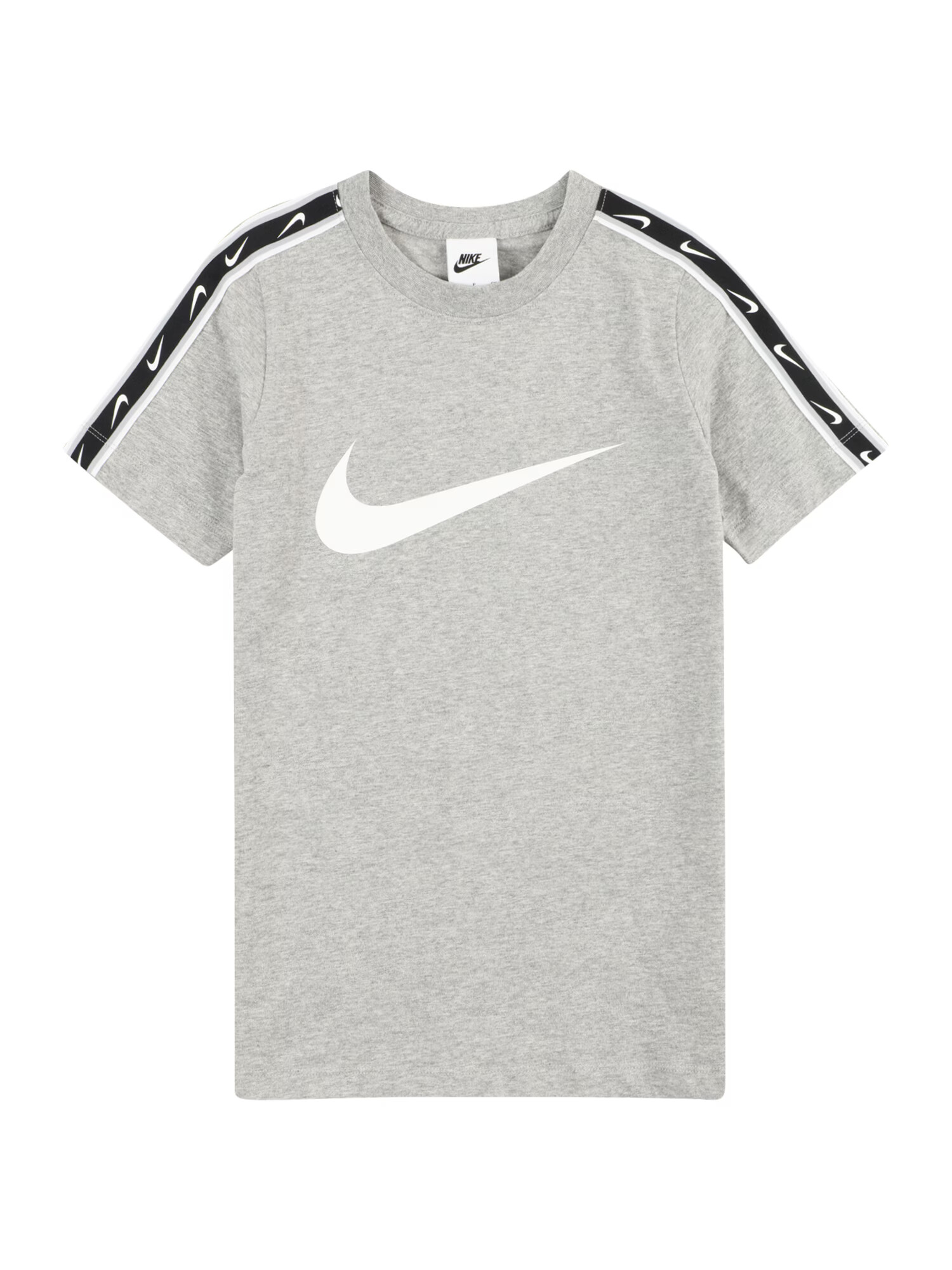 Nike Sportswear Μπλουζάκι 'REPEAT' γκρι μελανζέ / μαύρο / λευκό - Pepit.gr