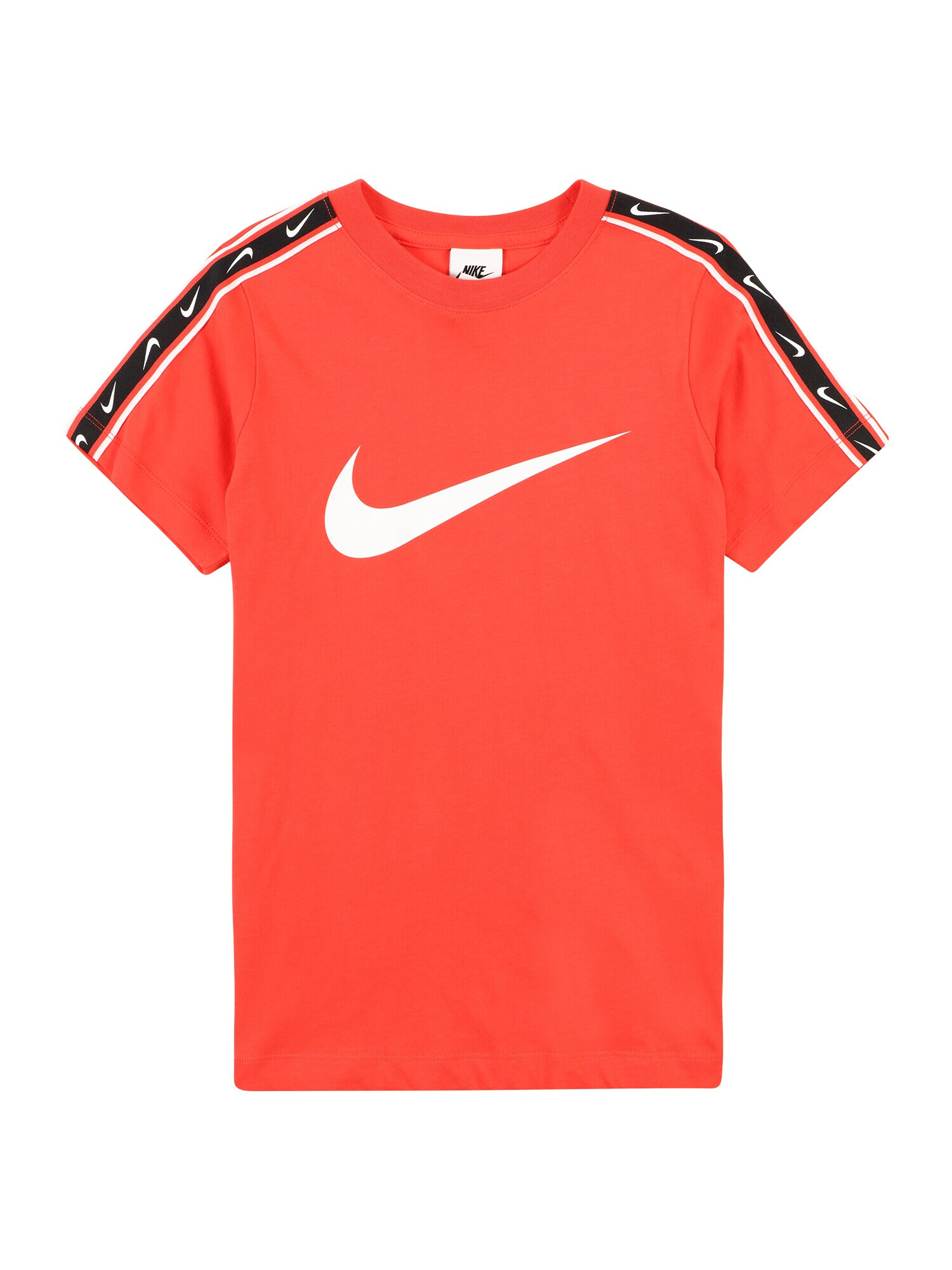 Nike Sportswear Μπλουζάκι 'REPEAT' πορτοκαλοκόκκινο / μαύρο / λευκό - Pepit.gr