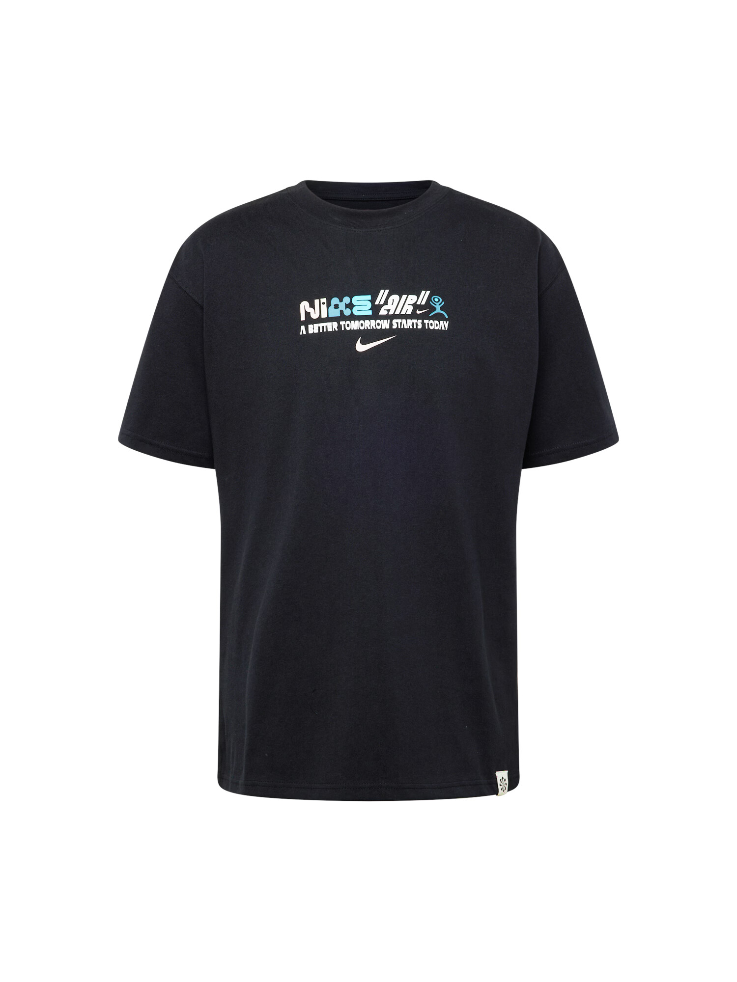 Nike Sportswear Μπλουζάκι τιρκουάζ / μαύρο / λευκό - Pepit.gr