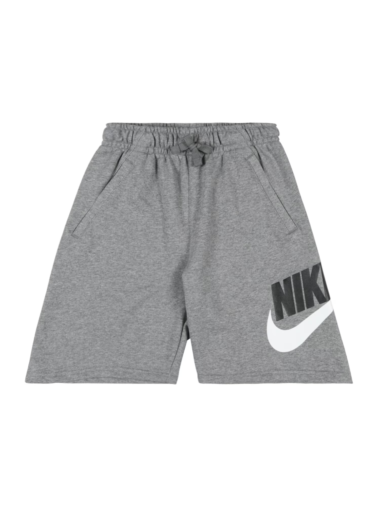 Nike Sportswear Παντελόνι γκρι μελανζέ / μαύρο / λευκό - Pepit.gr