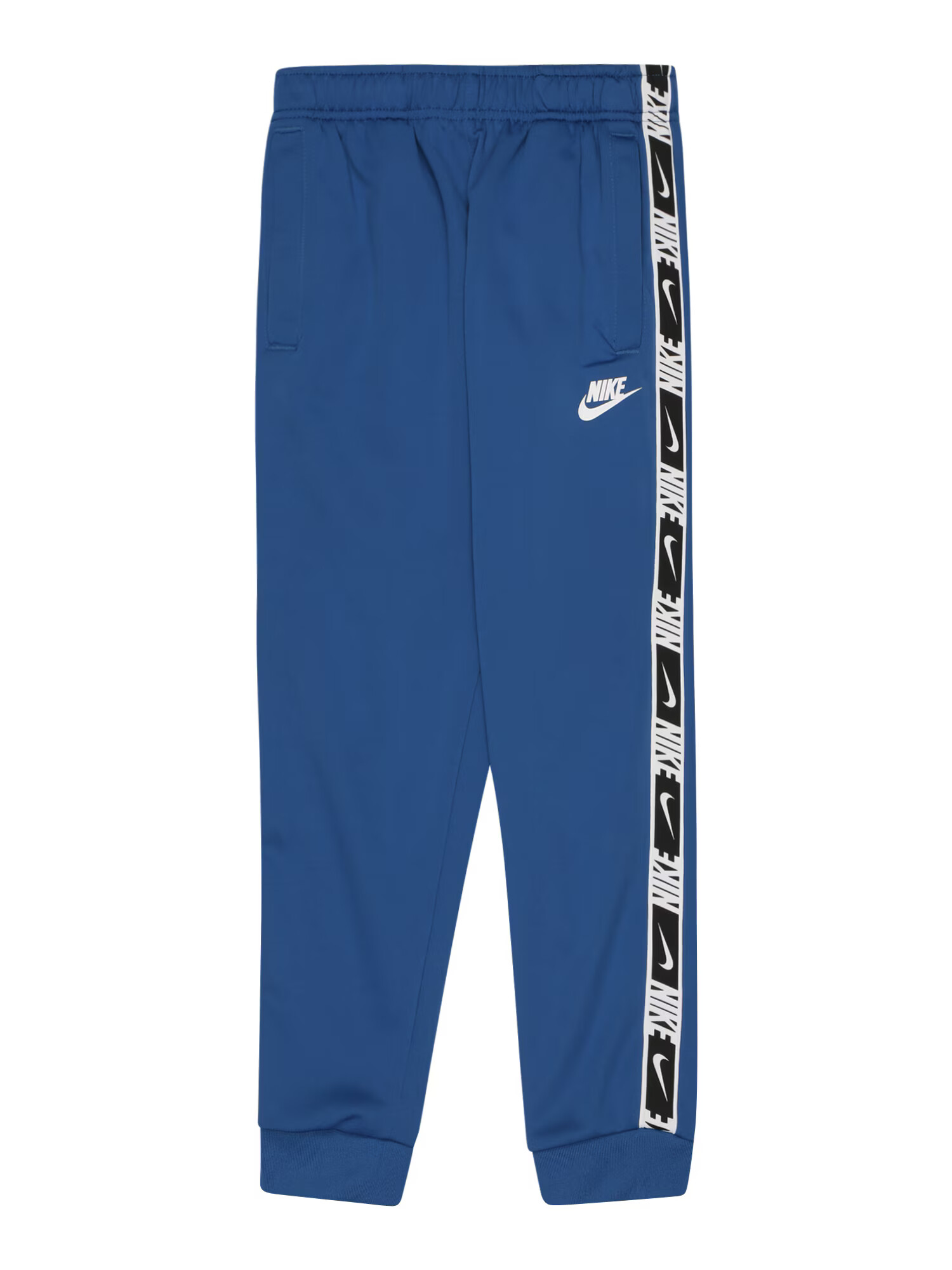 Nike Sportswear Παντελόνι μπλε ρουά / μαύρο / λευκό - Pepit.gr