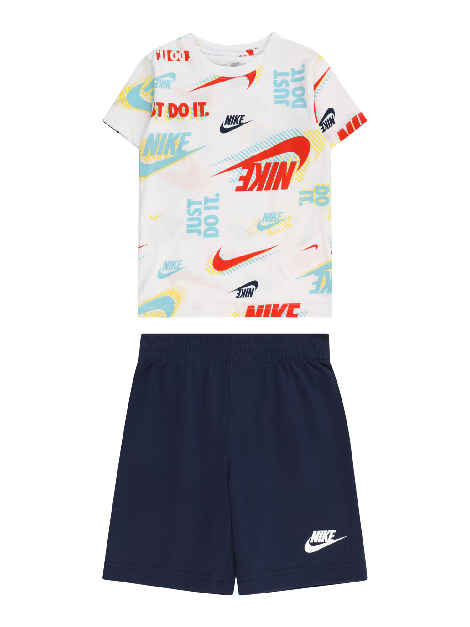 Nike Sportswear Φόρμα τρεξίματος 'ACTIVE JOY' μπλε μαρέν / ανάμεικτα χρώματα - Pepit.gr