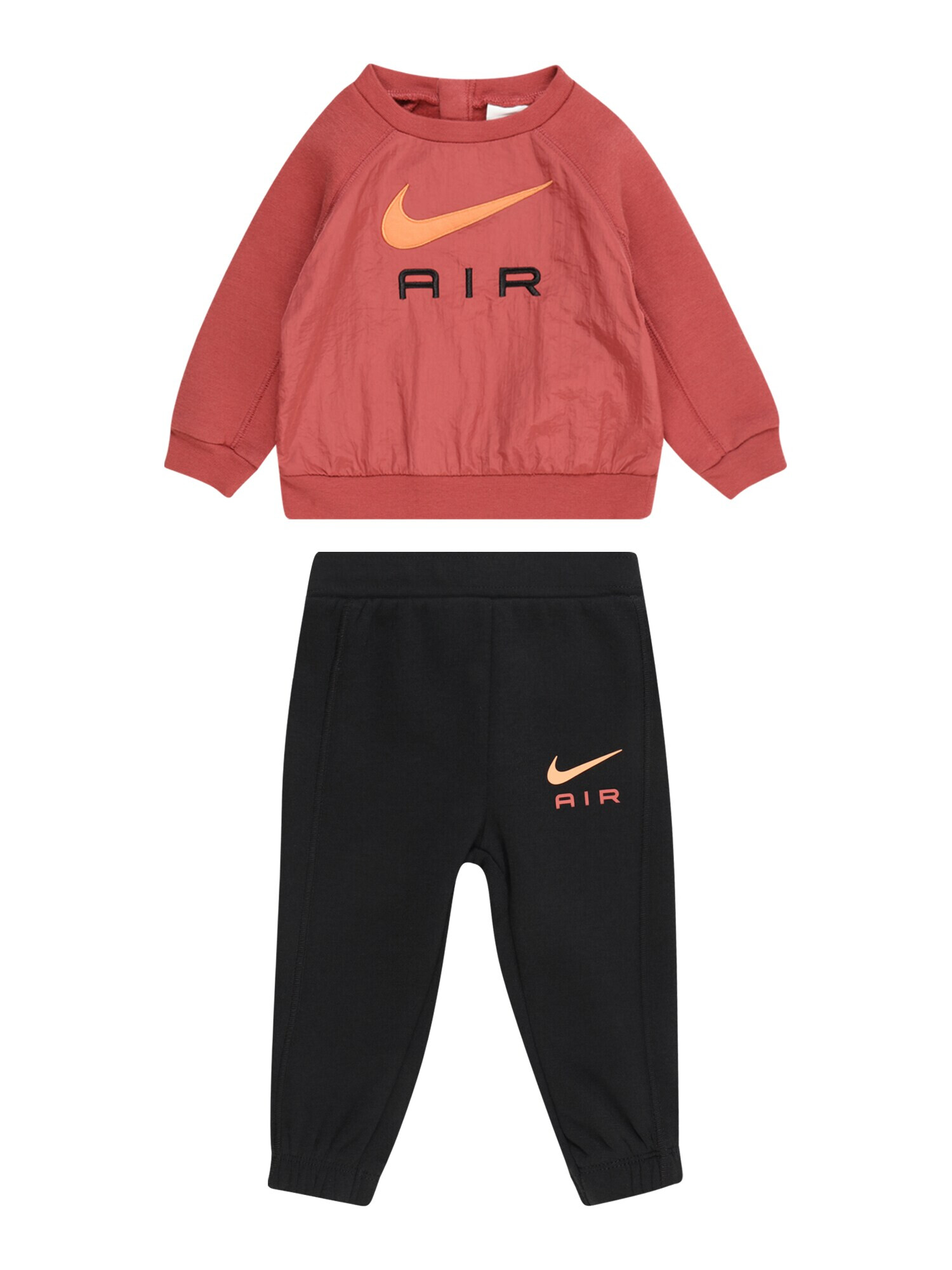 Nike Sportswear Φόρμα τρεξίματος καφέ σκουριάς / ροδακινί / μαύρο - Pepit.gr