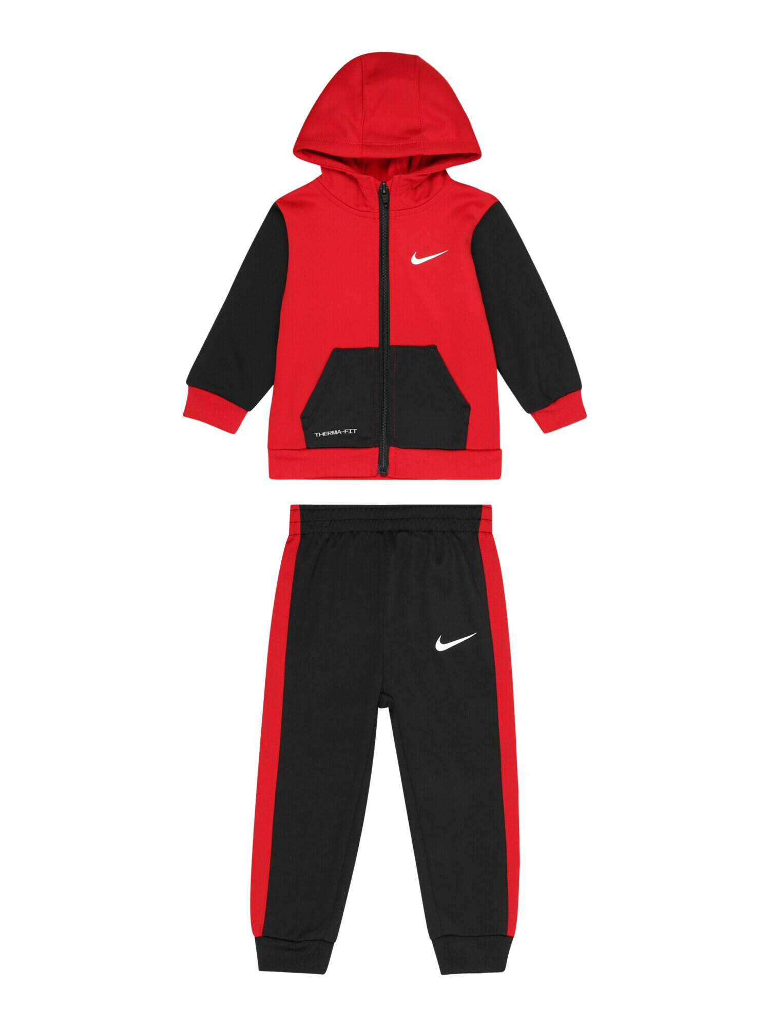 Nike Sportswear Φόρμα τρεξίματος κόκκινο / μαύρο / λευκό - Pepit.gr