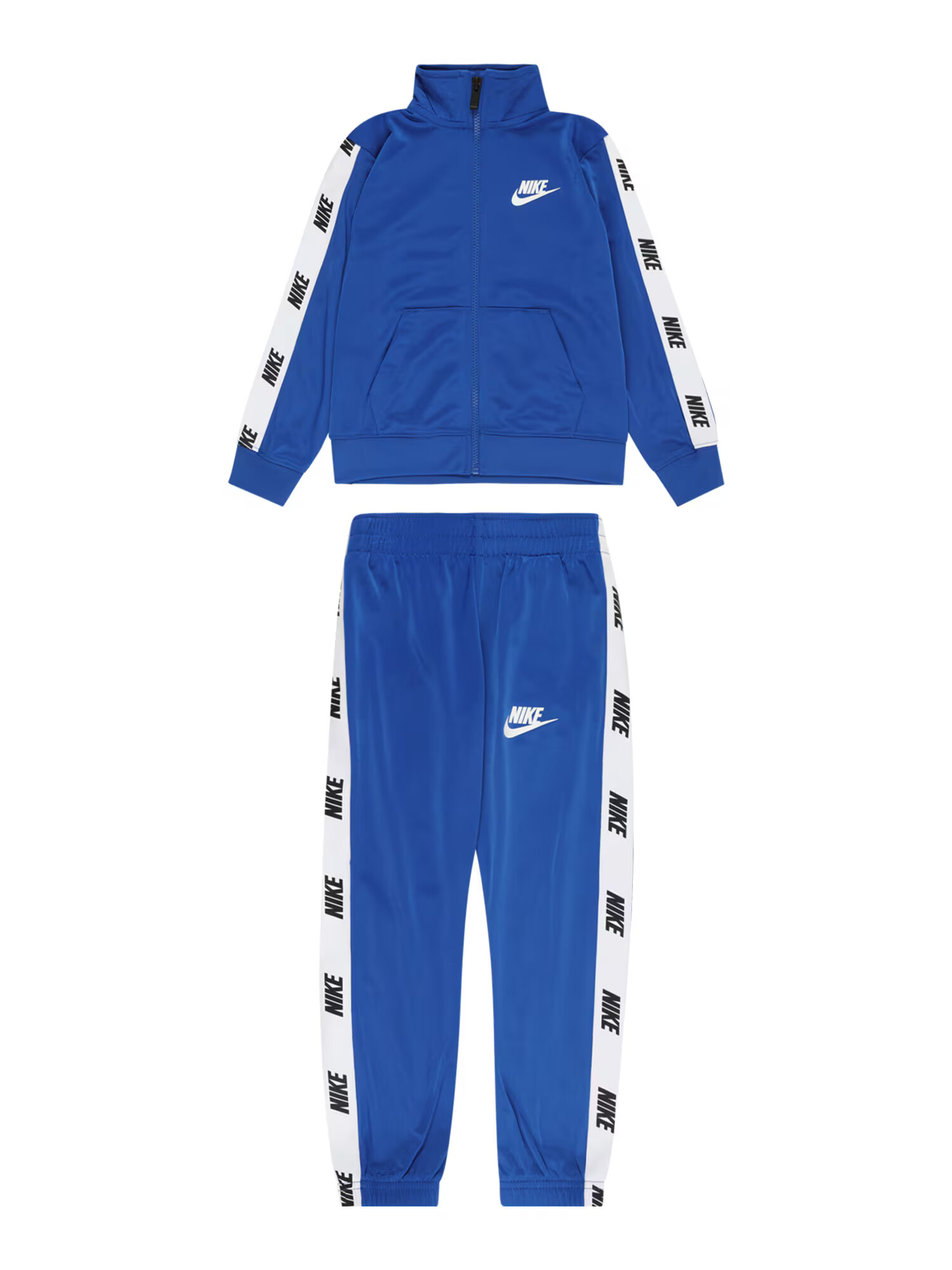 Nike Sportswear Φόρμα τρεξίματος μπλε ρουά / μαύρο / λευκό - Pepit.gr