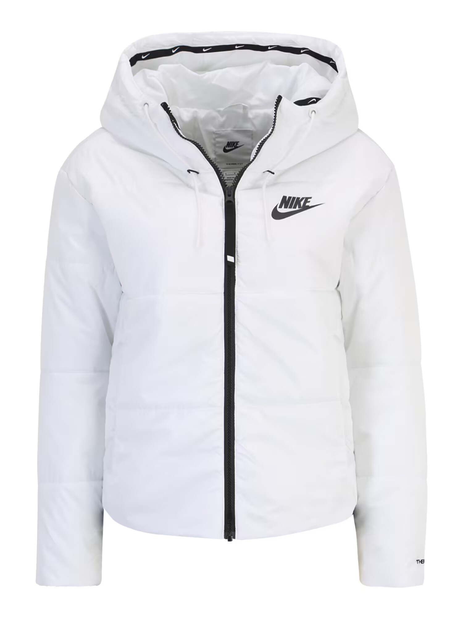 Nike Sportswear Φθινοπωρινό και ανοιξιάτικο μπουφάν μαύρο / λευκό - Pepit.gr