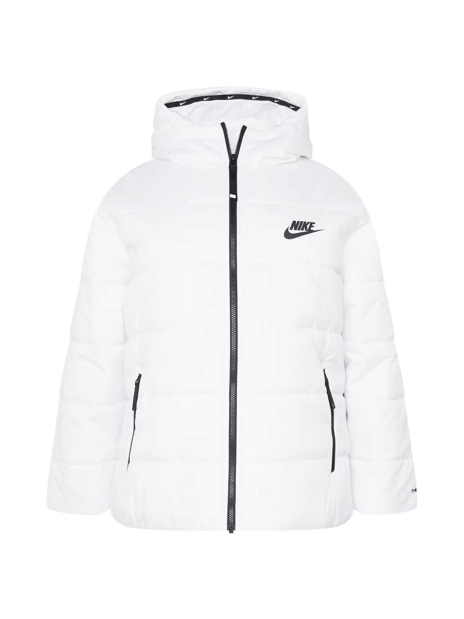 Nike Sportswear Φθινοπωρινό και ανοιξιάτικο μπουφάν μαύρο / λευκό - Pepit.gr