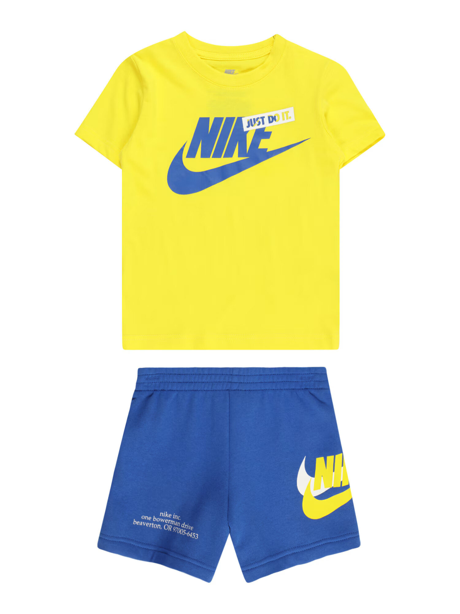 Nike Sportswear Σετ μπλε ρουά / κίτρινο / λευκό - Pepit.gr