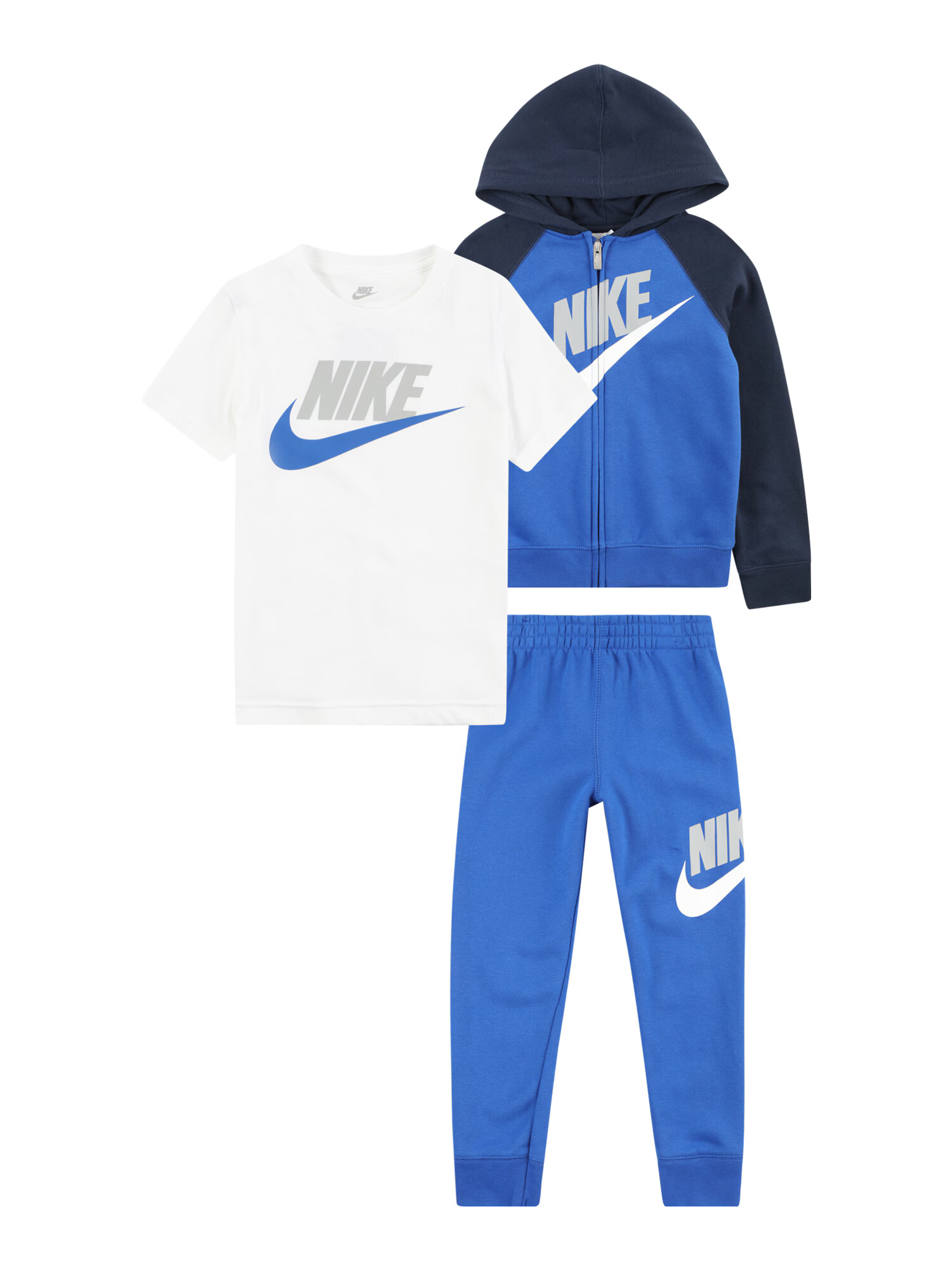 Nike Sportswear Σετ ναυτικό μπλε / μπλε ρουά / ανοικτό γκρι / λευκό - Pepit.gr