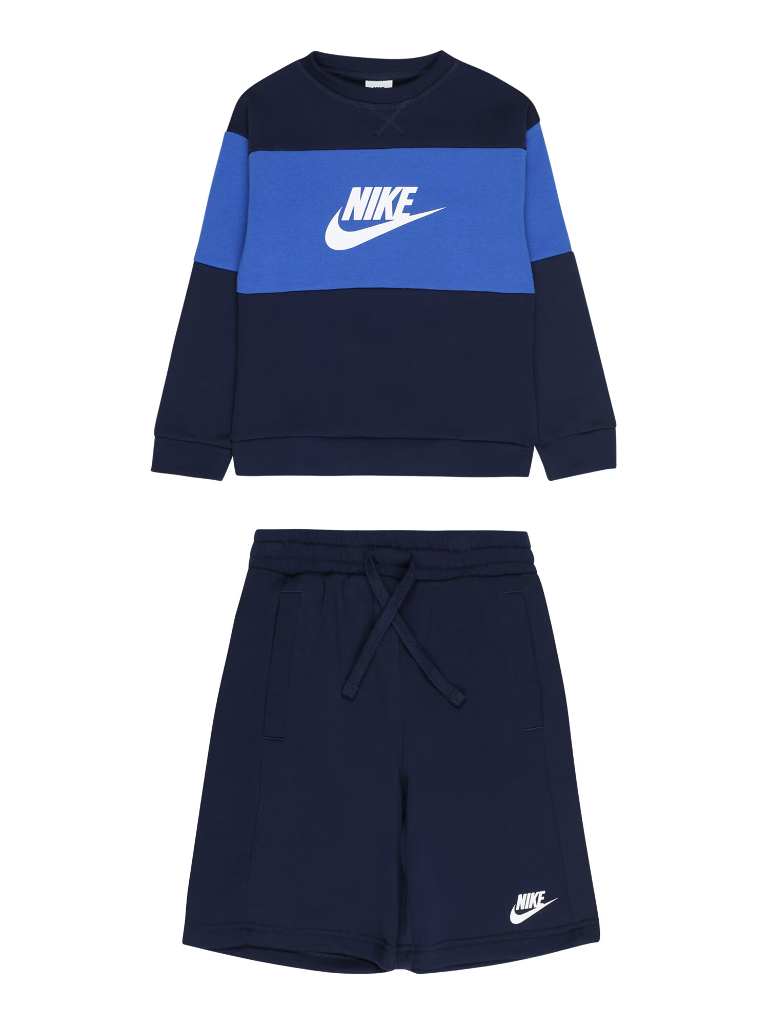 Nike Sportswear Φόρμα τρεξίματος ναυτικό μπλε / μπλε ρουά / λευκό - Pepit.gr