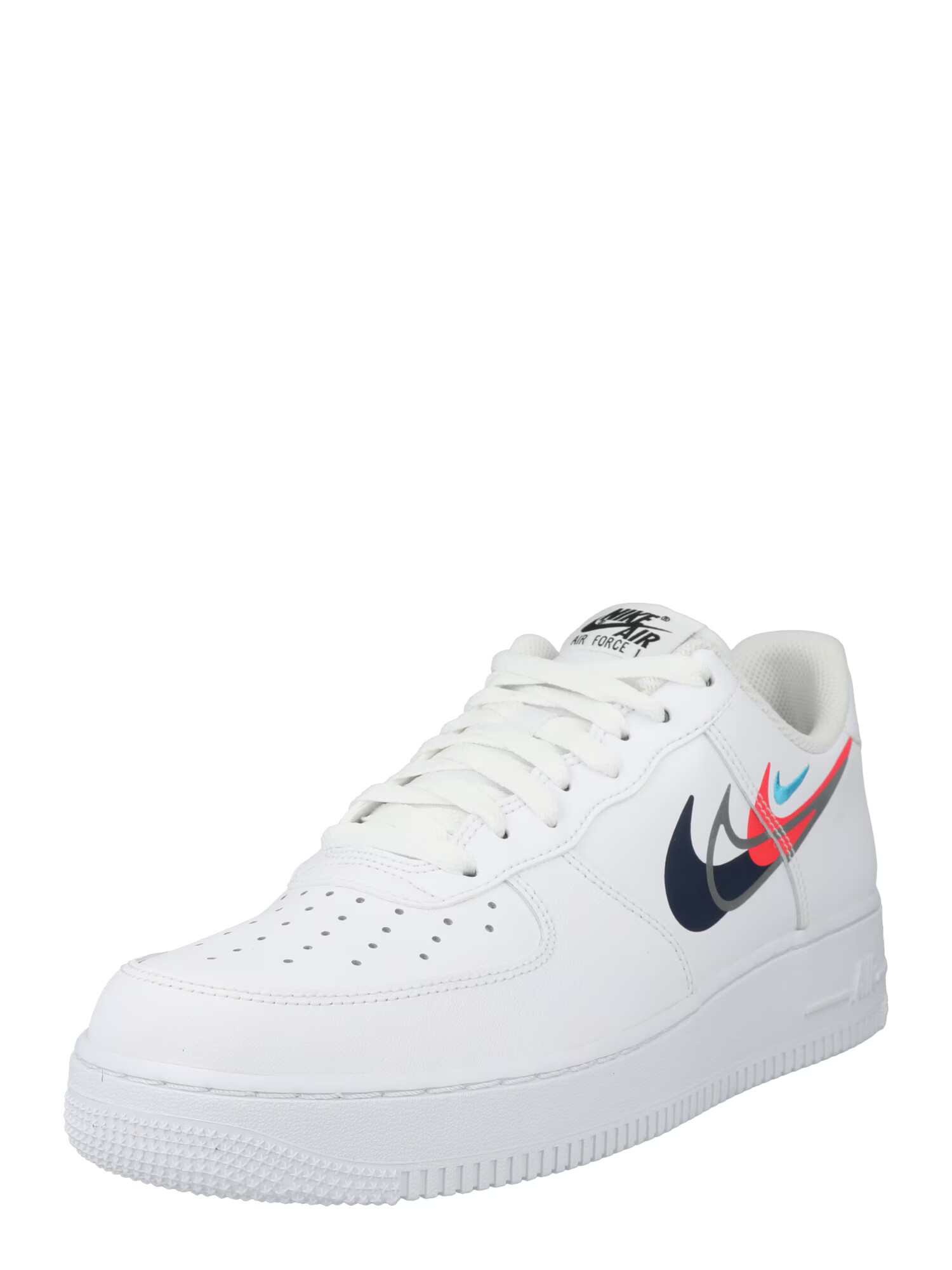 Nike Sportswear Σνίκερ χαμηλό 'AIR FORCE 1 07' γαλάζιο / κόκκινο / μαύρο / λευκό - Pepit.gr