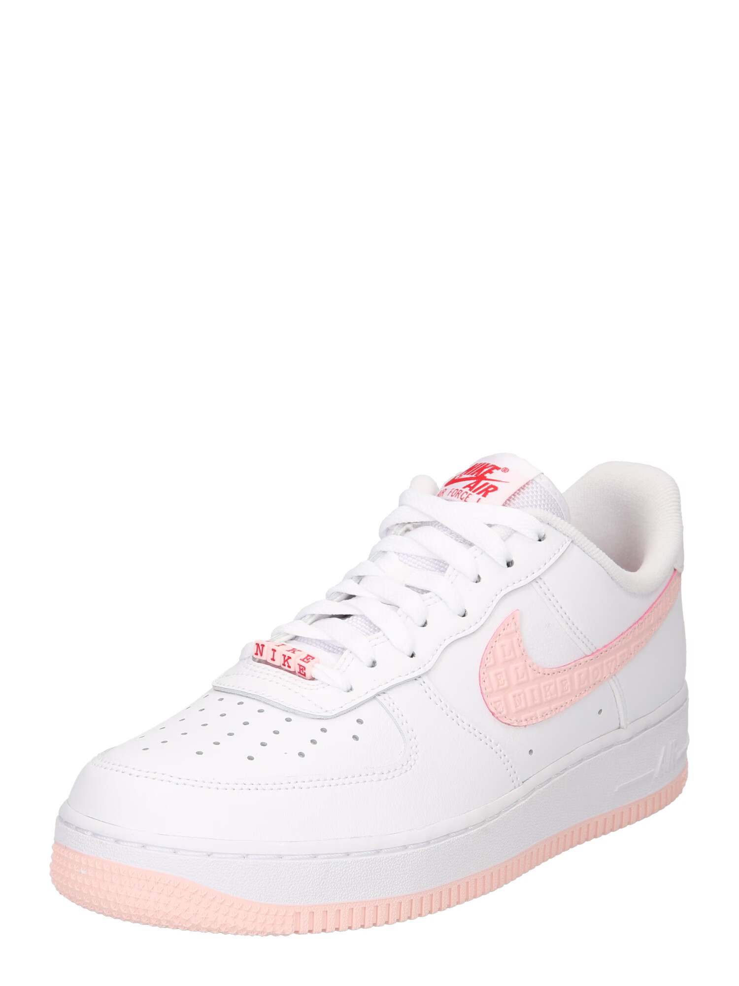 Nike Sportswear Σνίκερ χαμηλό 'AIR FORCE' πούδρα / κόκκινο / λευκό - Pepit.gr