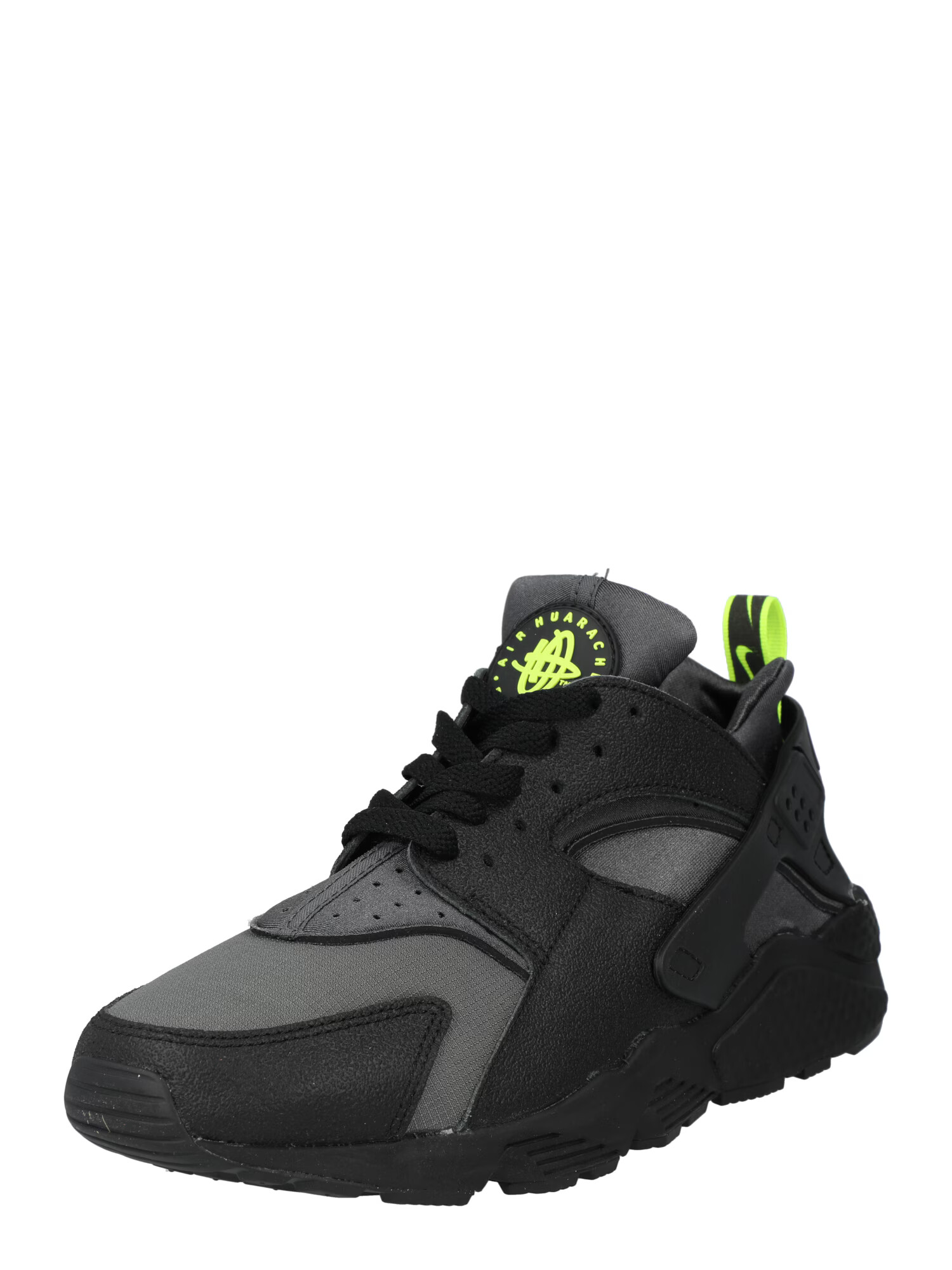 Nike Sportswear Σνίκερ χαμηλό 'AIR HUARACHE' σκούρο γκρι / μοσχολέμονο / μαύρο - Pepit.gr