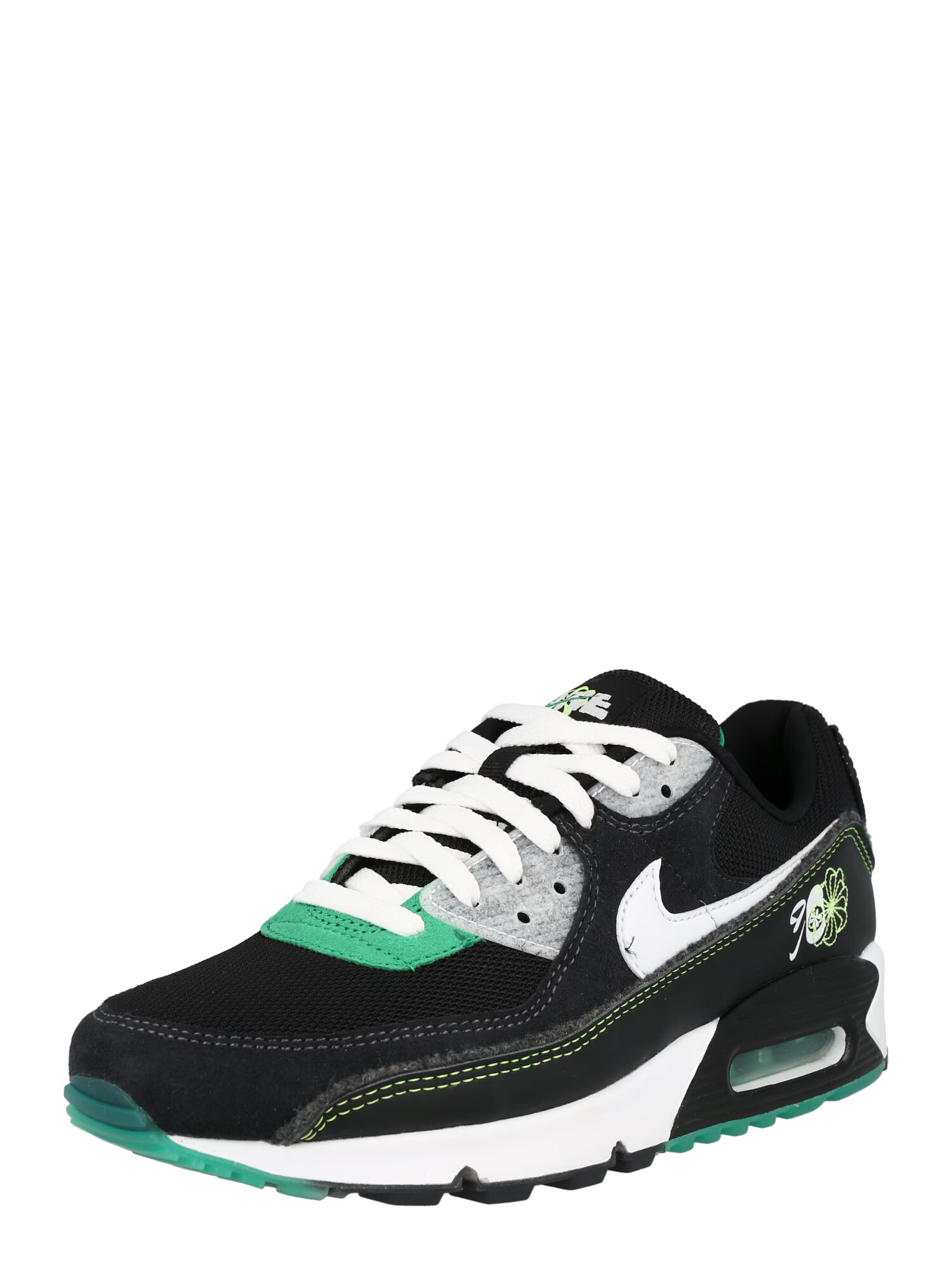 Nike Sportswear Σνίκερ χαμηλό 'AIR MAX 90' γκρι / πράσινο / μαύρο / λευκό - Pepit.gr