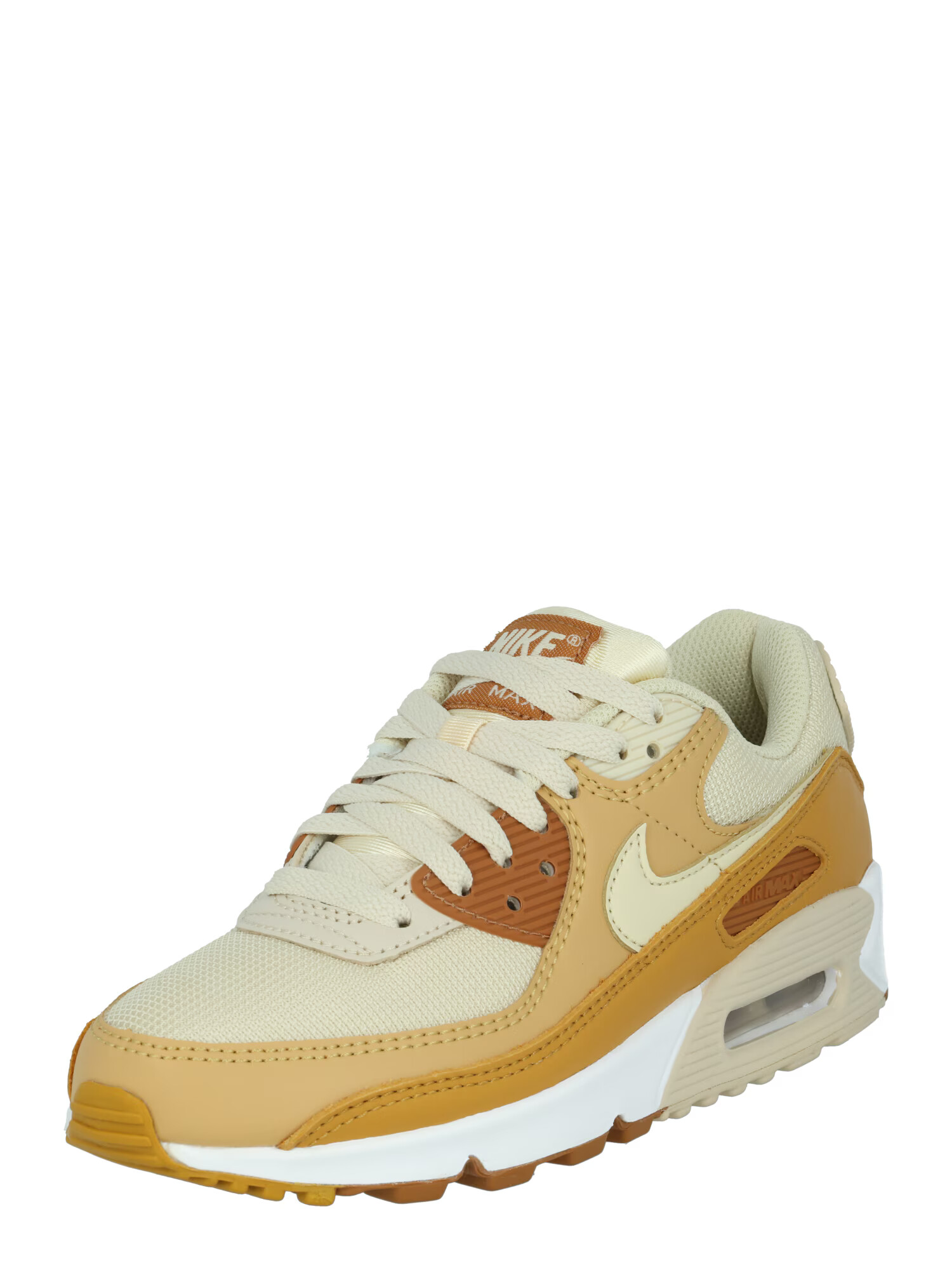 Nike Sportswear Σνίκερ χαμηλό 'Air Max 90' καφέ / κάρυ / λευκό - Pepit.gr