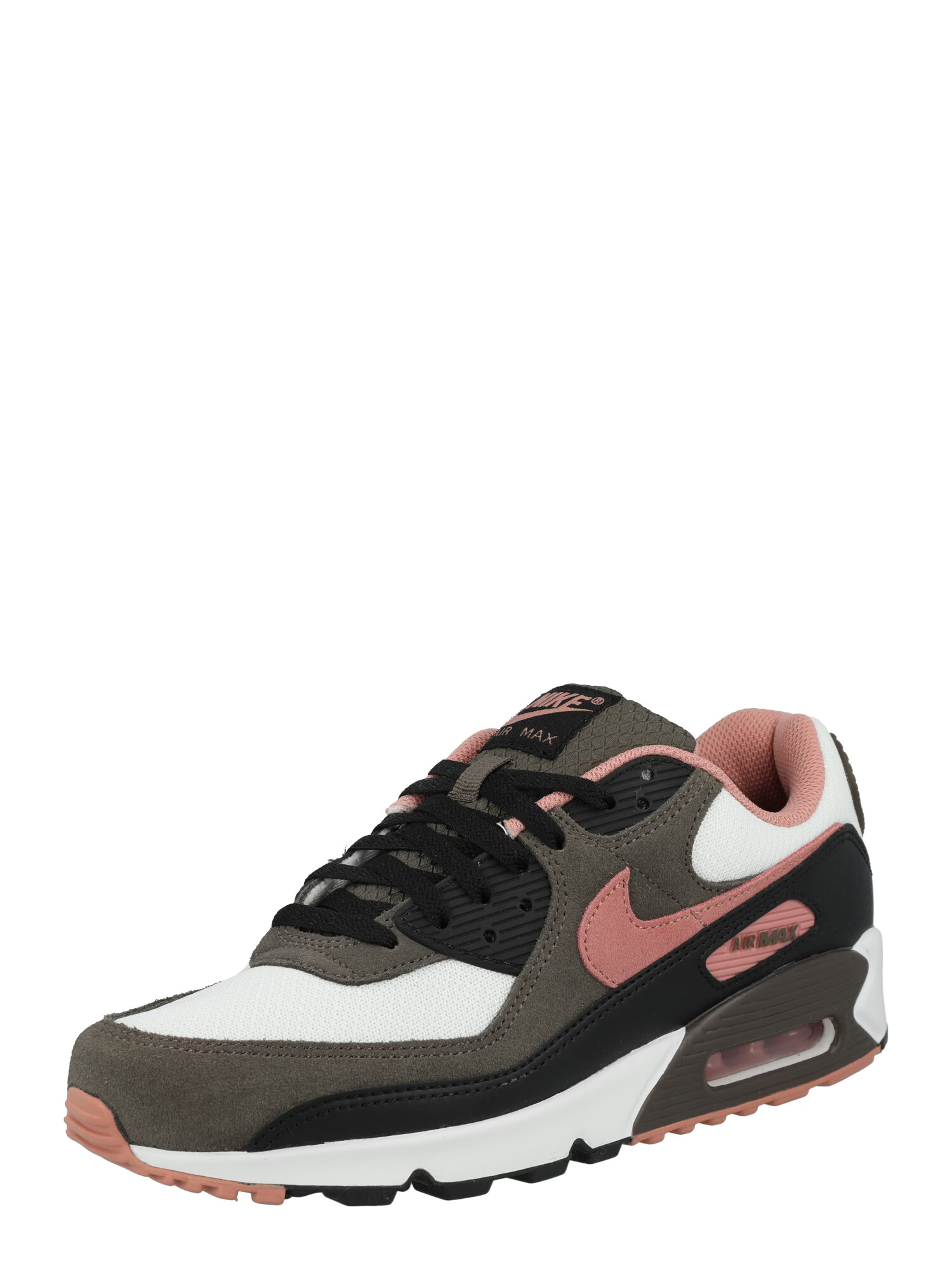 Nike Sportswear Σνίκερ χαμηλό 'AIR MAX 90' χακί / σάπιο μήλο / μαύρο / λευκό - Pepit.gr