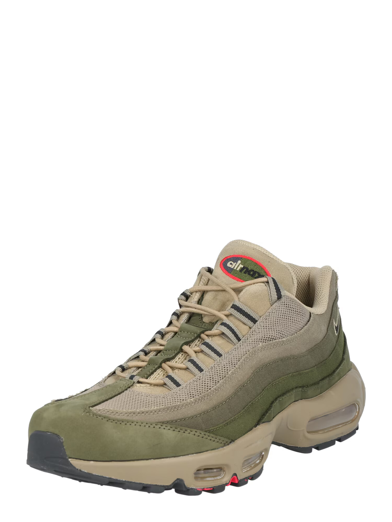 Nike Sportswear Σνίκερ χαμηλό 'AIR MAX 95' μόκα / ανοικτό καφέ / χακί / κόκκινο - Pepit.gr