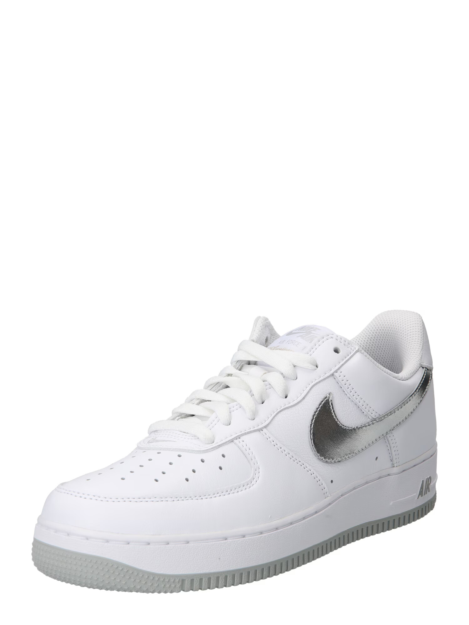 Nike Sportswear Σνίκερ χαμηλό 'AIR FORCE 1 LOW RETRO' ασημί / λευκό - Pepit.gr