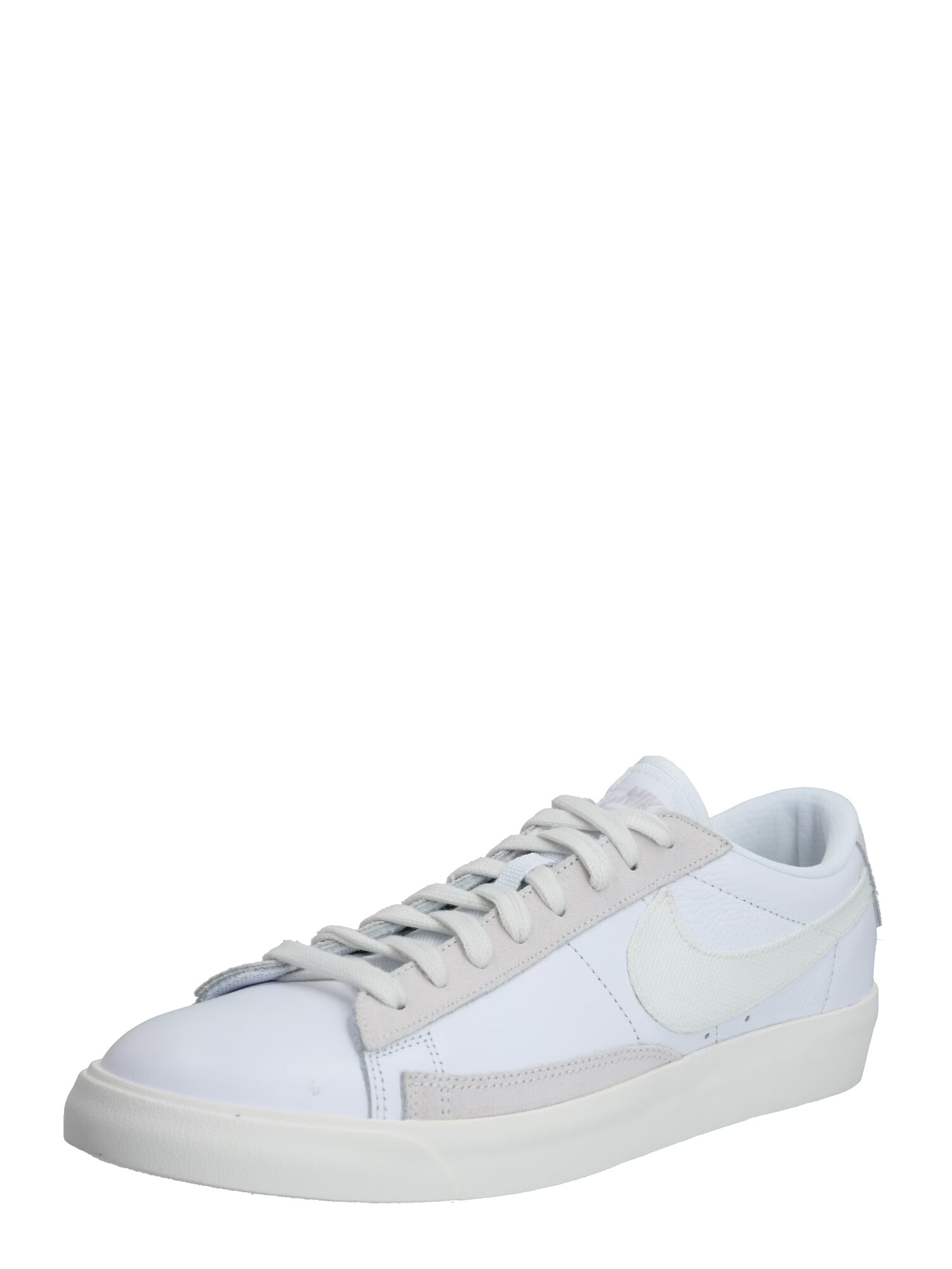 Nike Sportswear Σνίκερ χαμηλό 'BLAZER LOW LEATHER' πλατινέ / λευκό - Pepit.gr